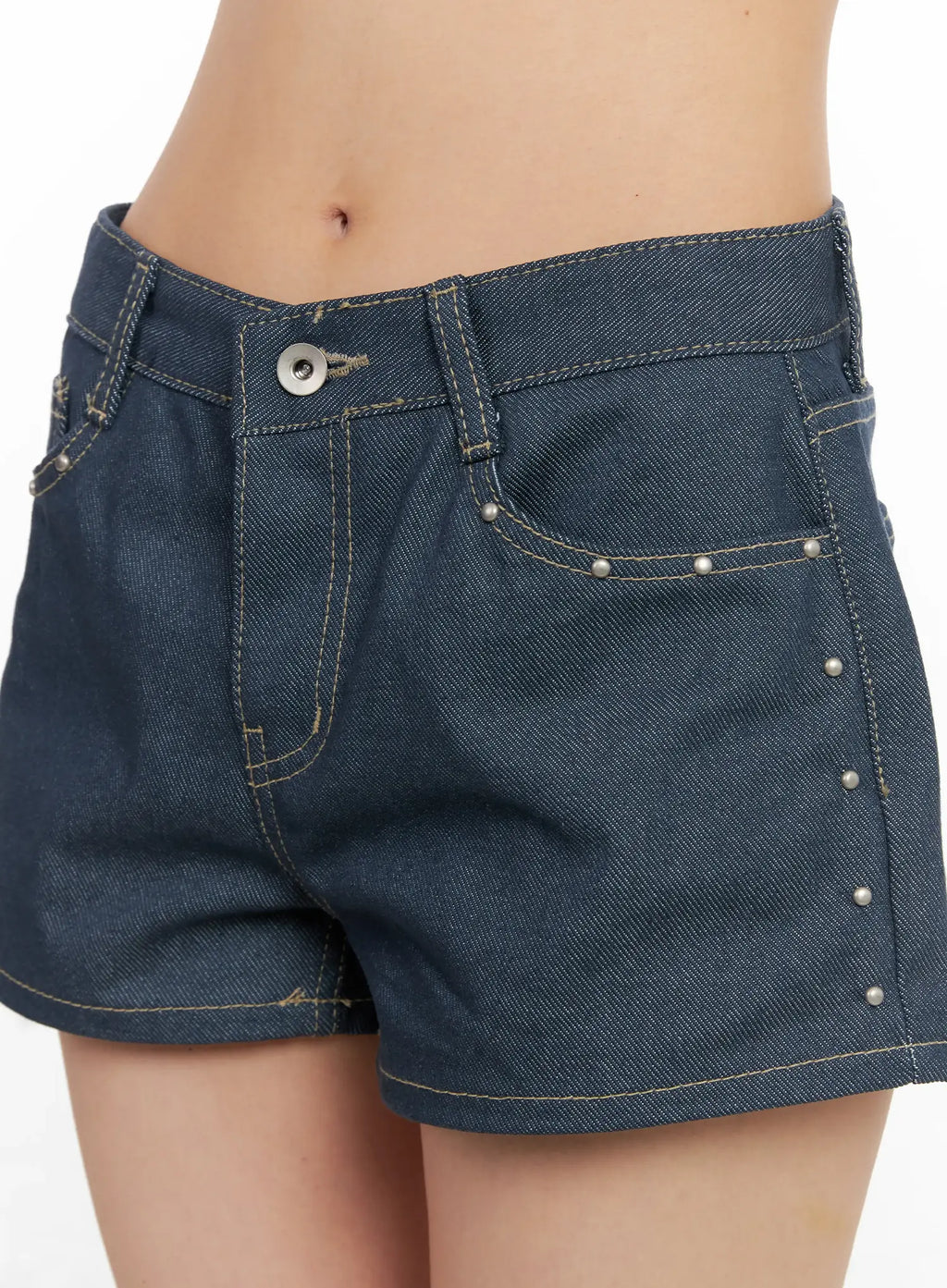 Studded Denim Shorts CL525