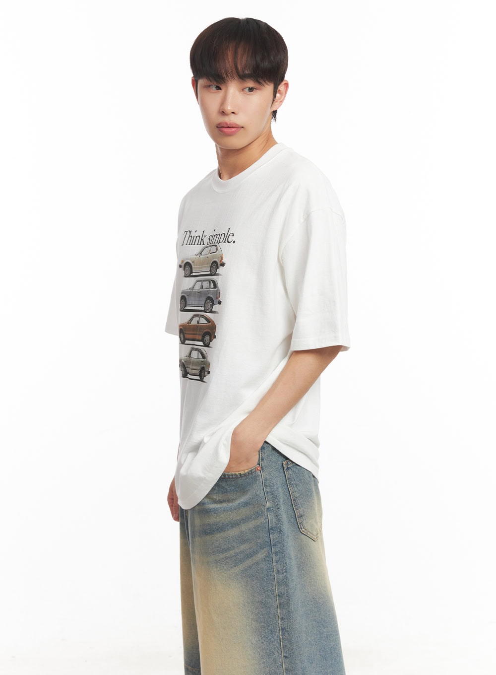 Men's Car Graphic T-Shirt IA518