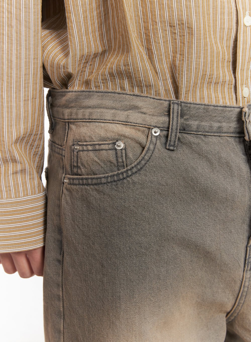 Men's Washed Straight-Leg Jeans IM514