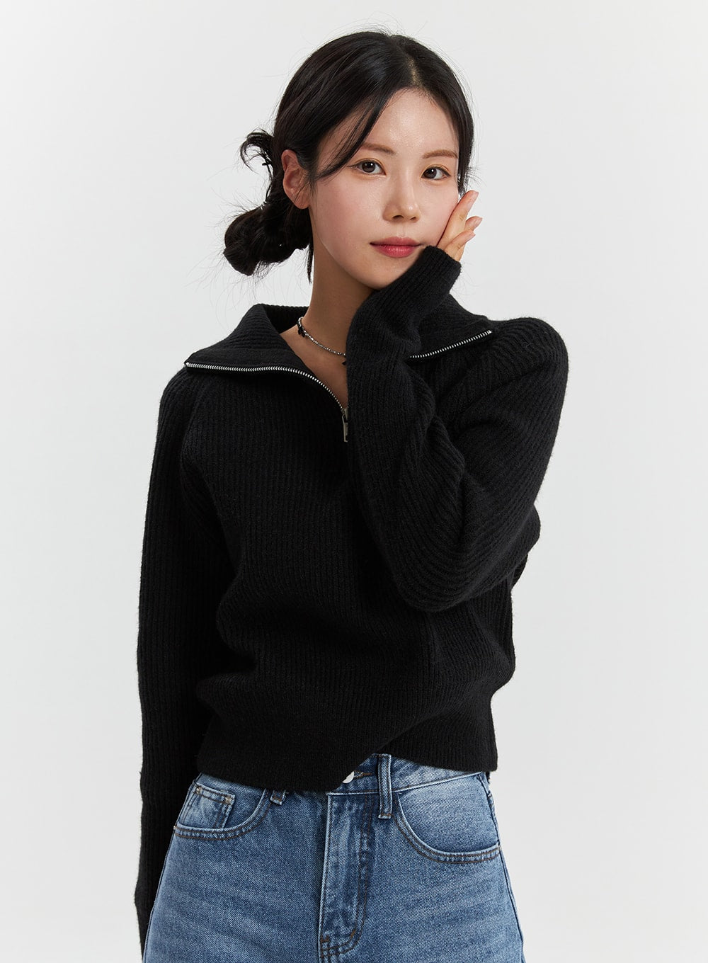 Half-Neck Zip Sweater OD321