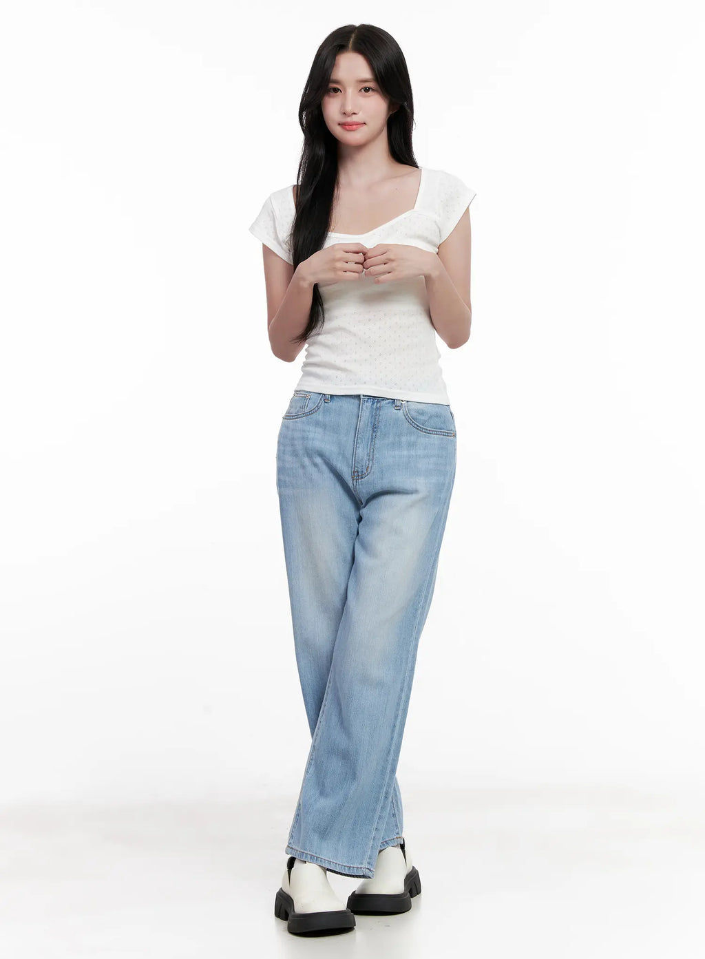 Shirred Cap-Sleeve Sweetheart Top CL515