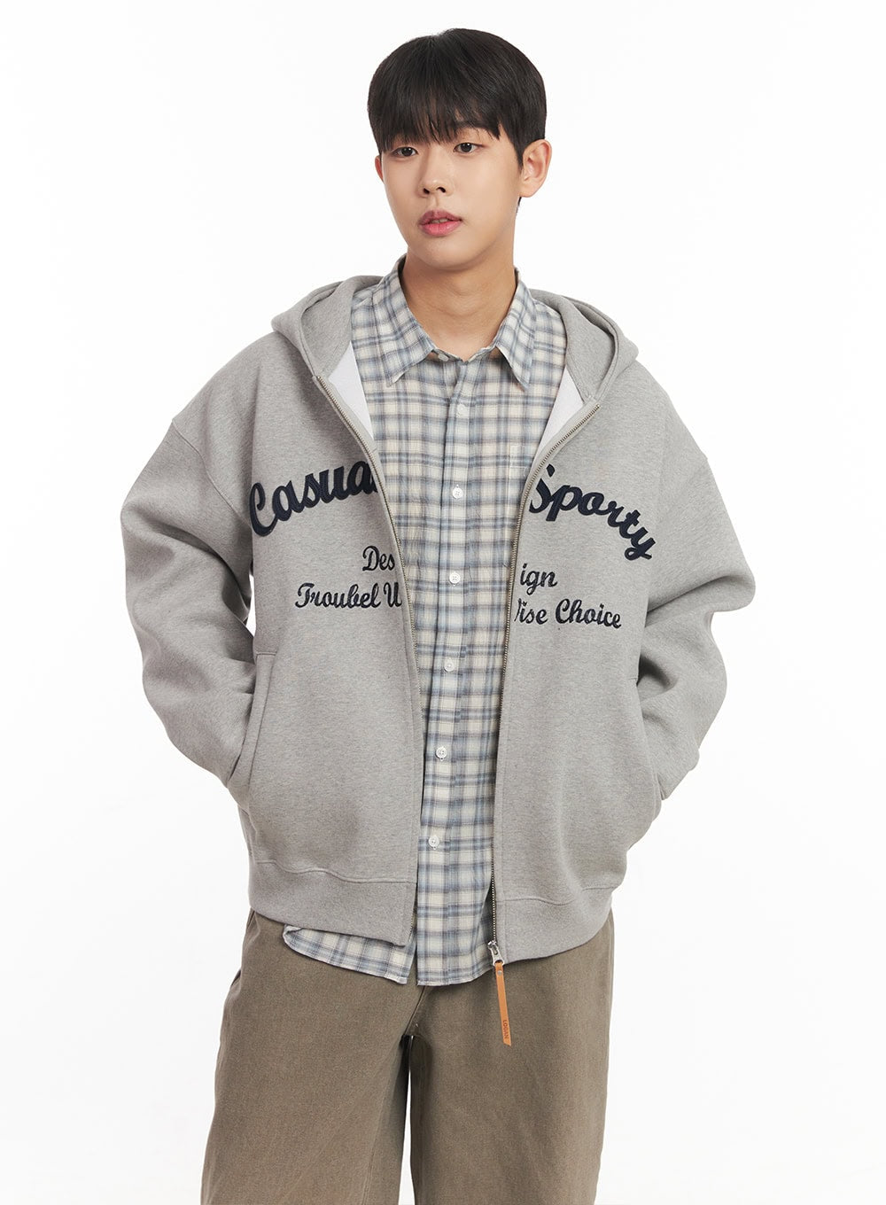 Men's Embroidered Hooded Jacket IM527