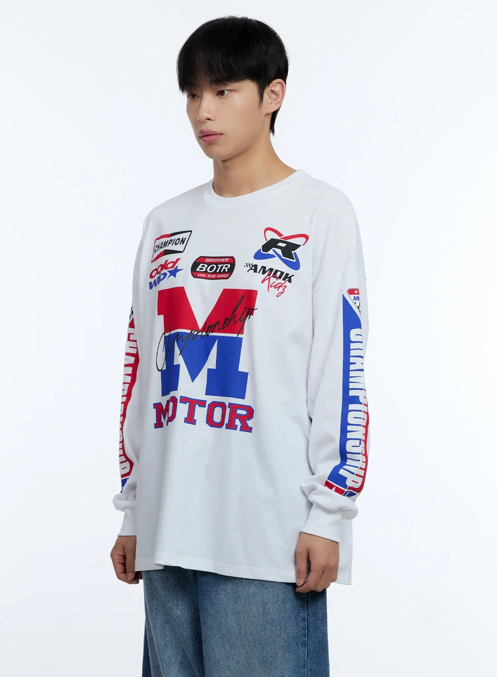 Men's Racing Graphic Long Sleeve T-Shirt IG515