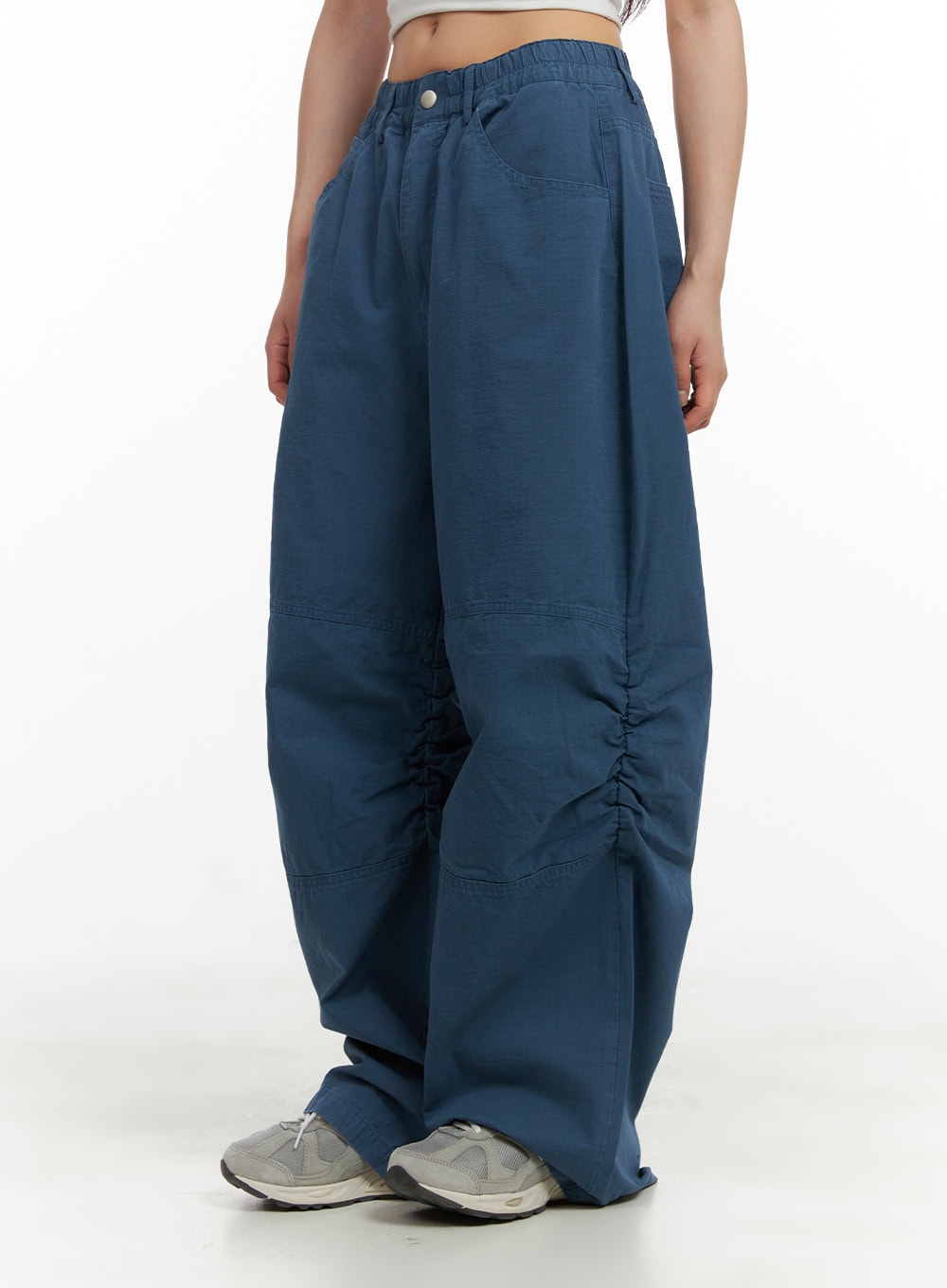 Shirred Baggy Pants CY416