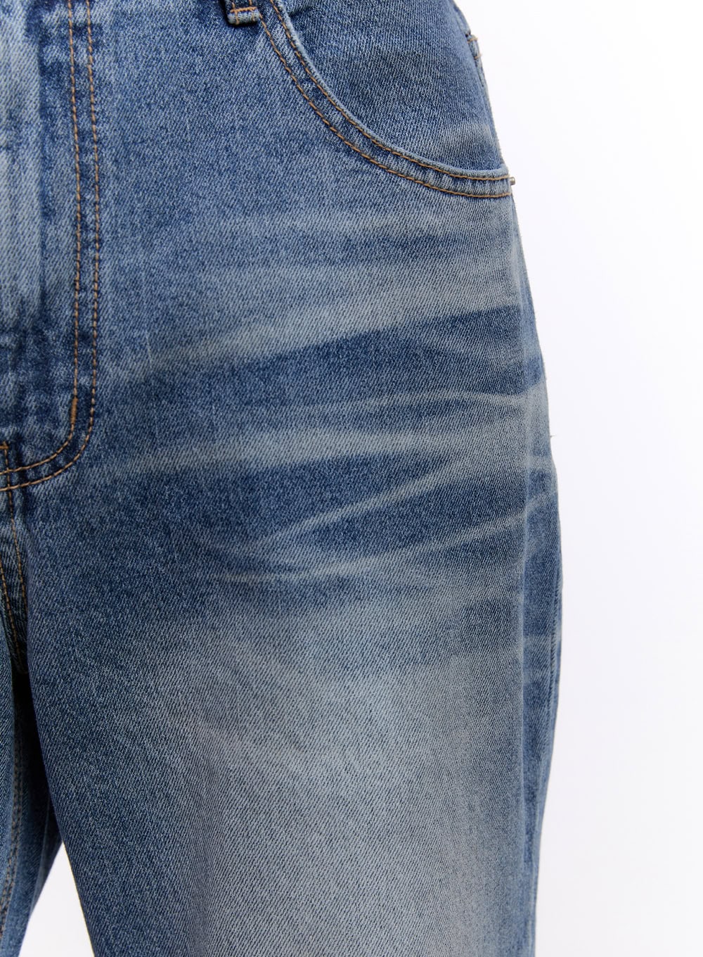 Men's Washed Semi-Flared Jeans IM512
