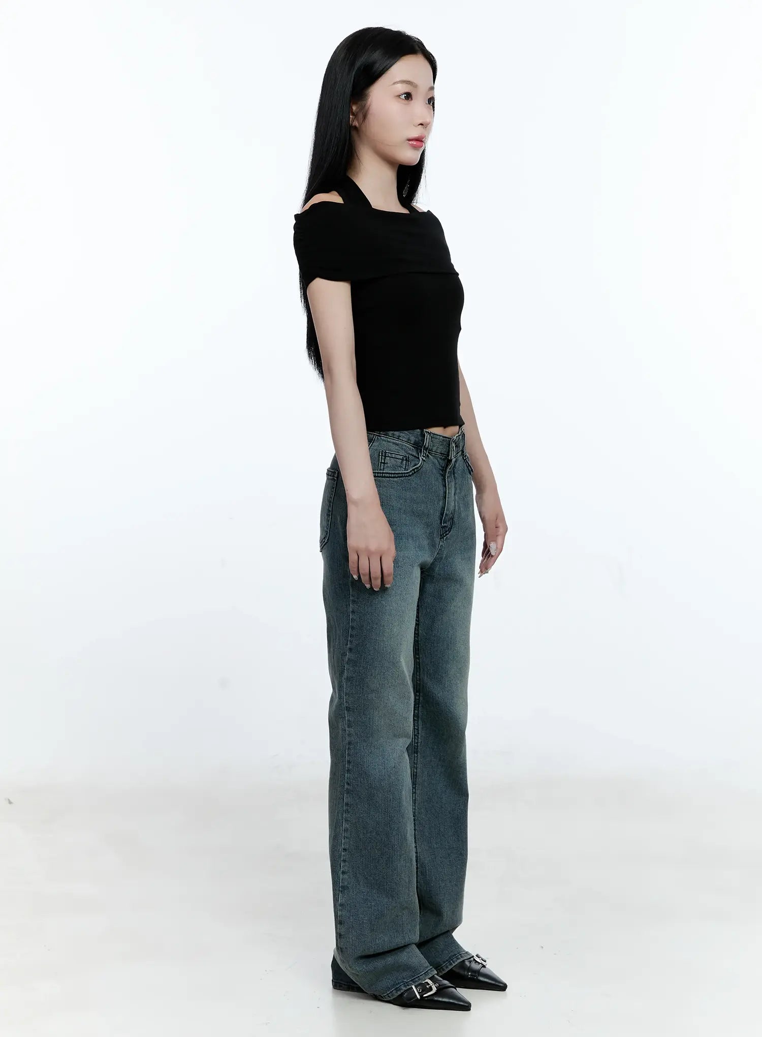 Juliet Washed Flare Denim Jeans CG513