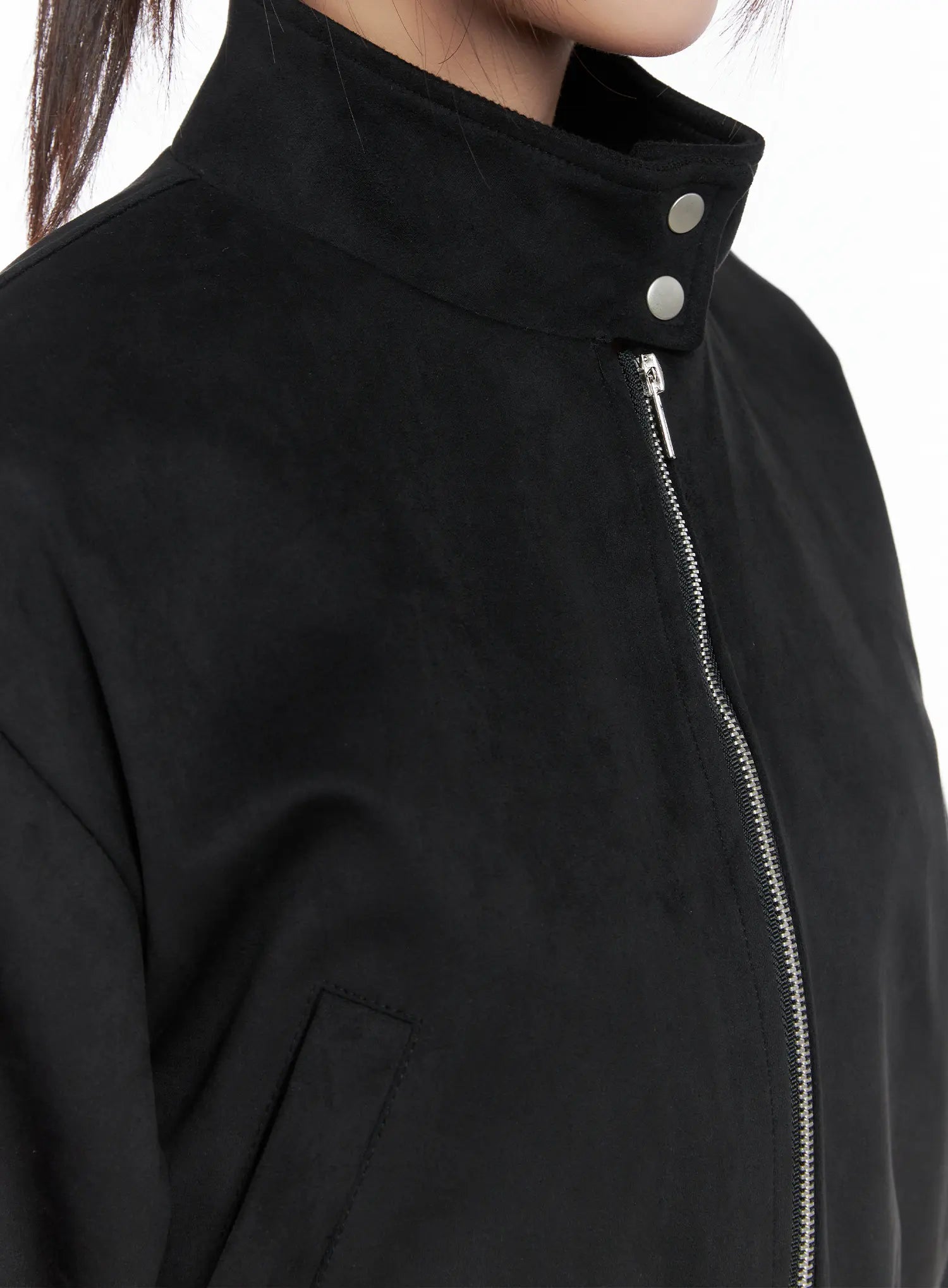 Suede Two-Way Zip Jacket CS502