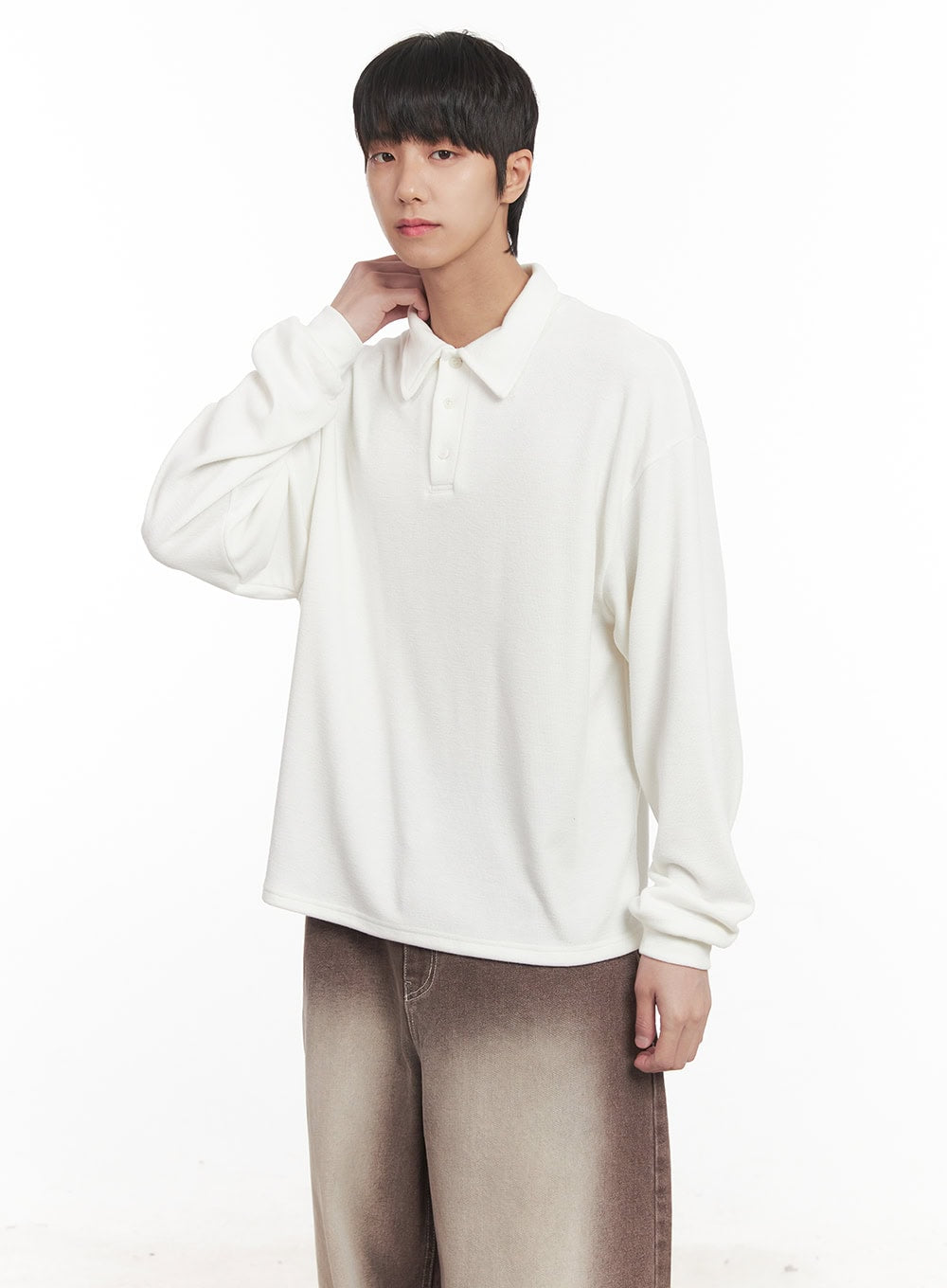 Men's Collared Long Sleeve Shirt IM519