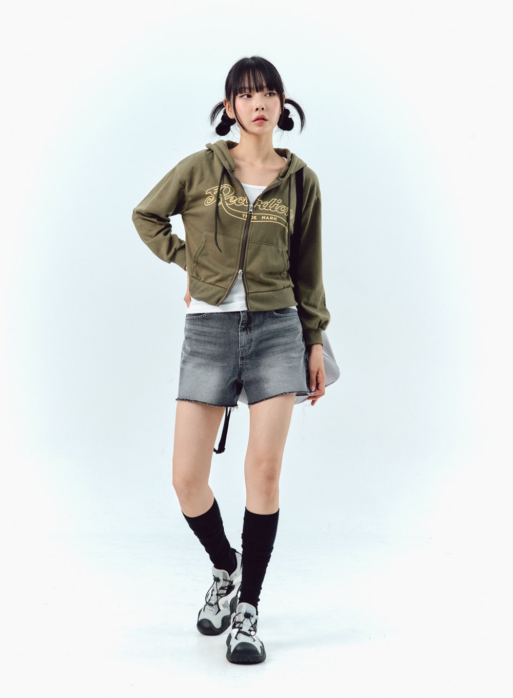 Two-Way Zip-Up Hoodie IG304