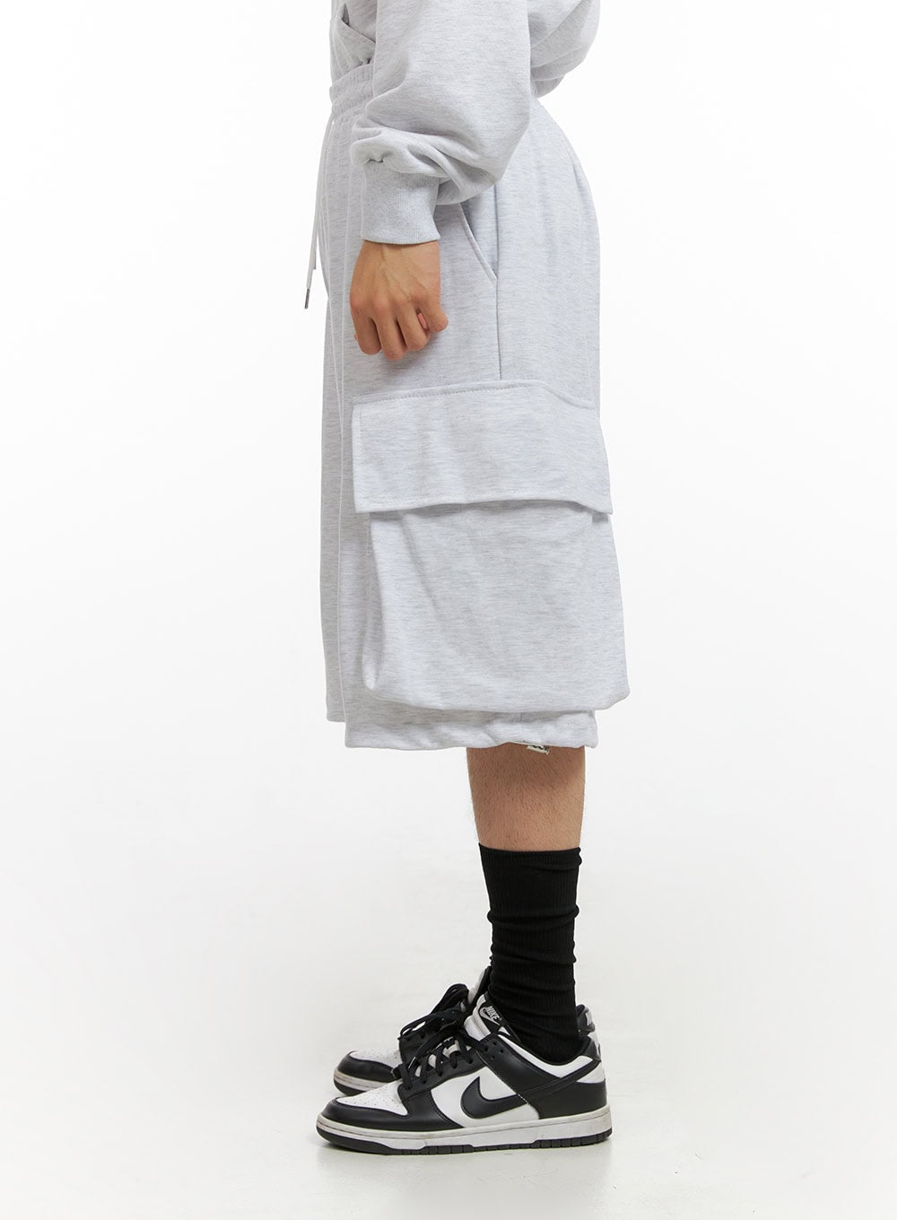 Men's Cargo Sweatshorts (Light Gray) IG409