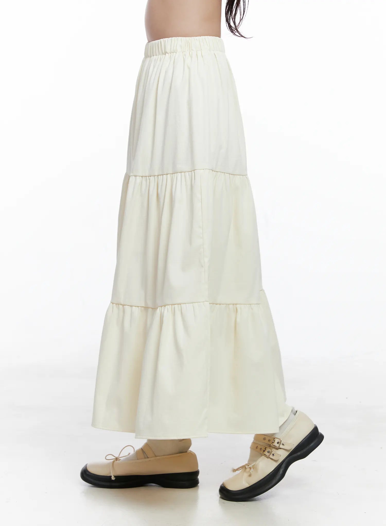 Flowy Tiered Maxi Skirt CS523