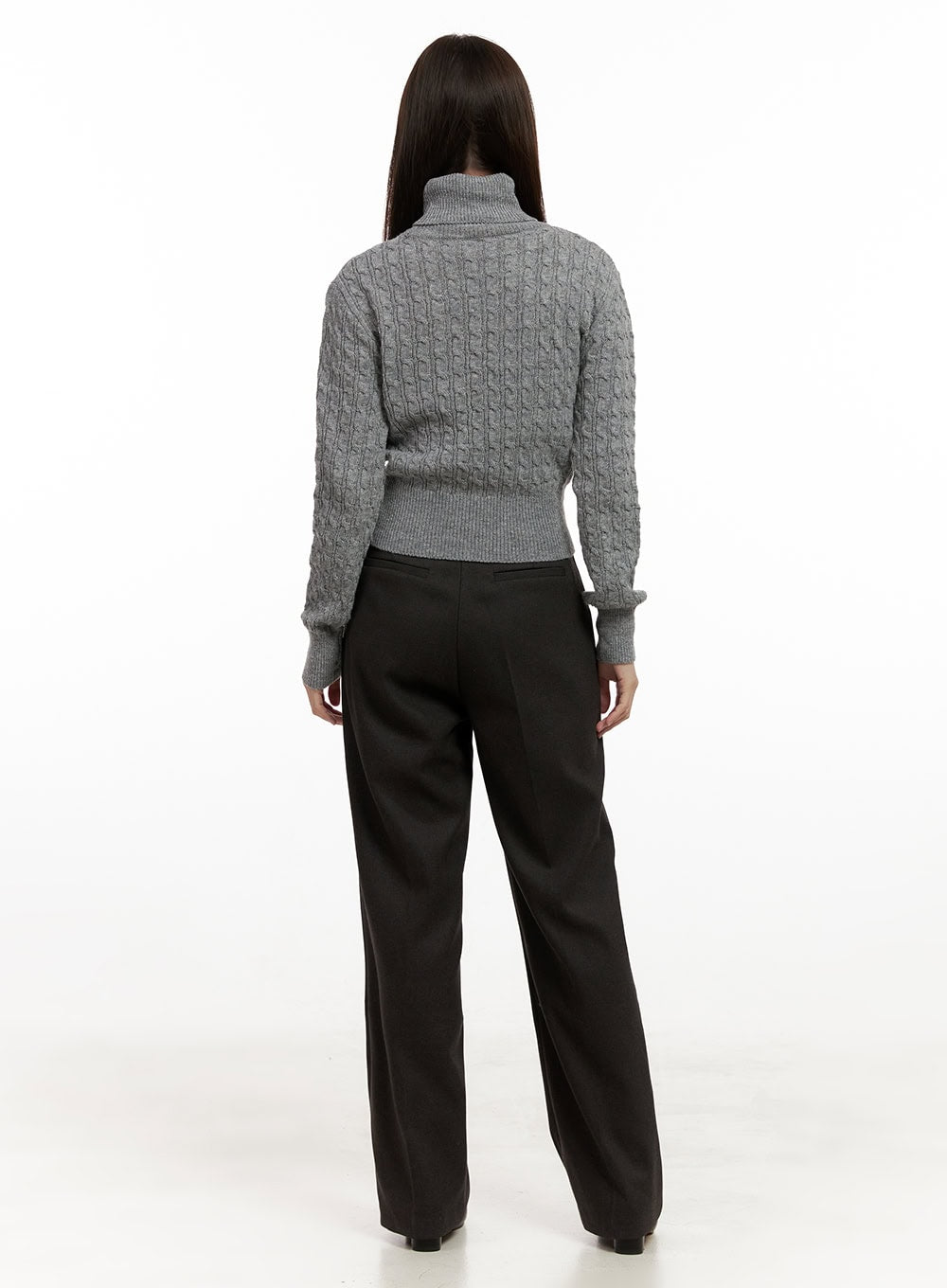 Cable Knit Turtleneck Sweater ON422