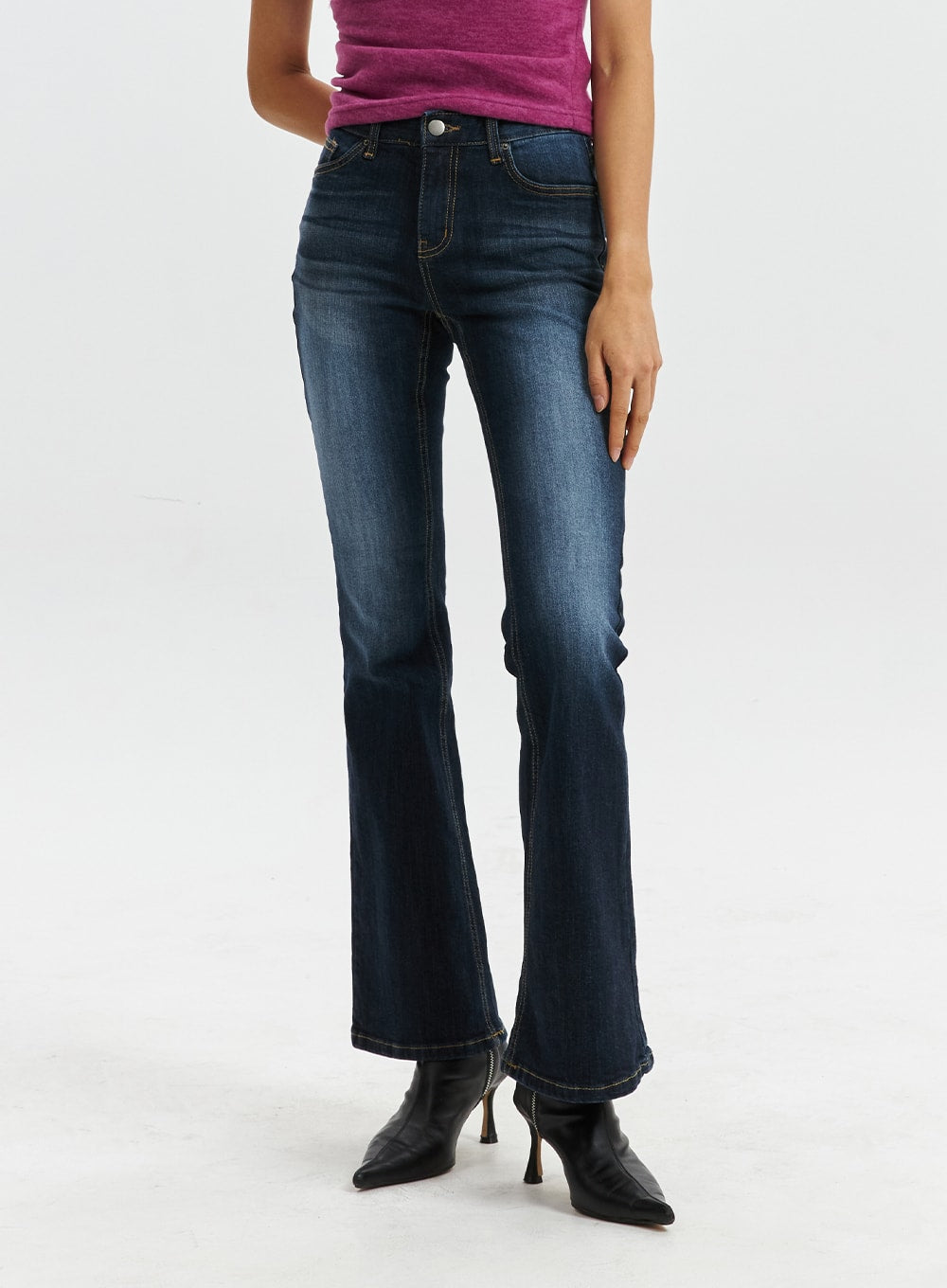 Blue Washed Bootcut Jeans CD321