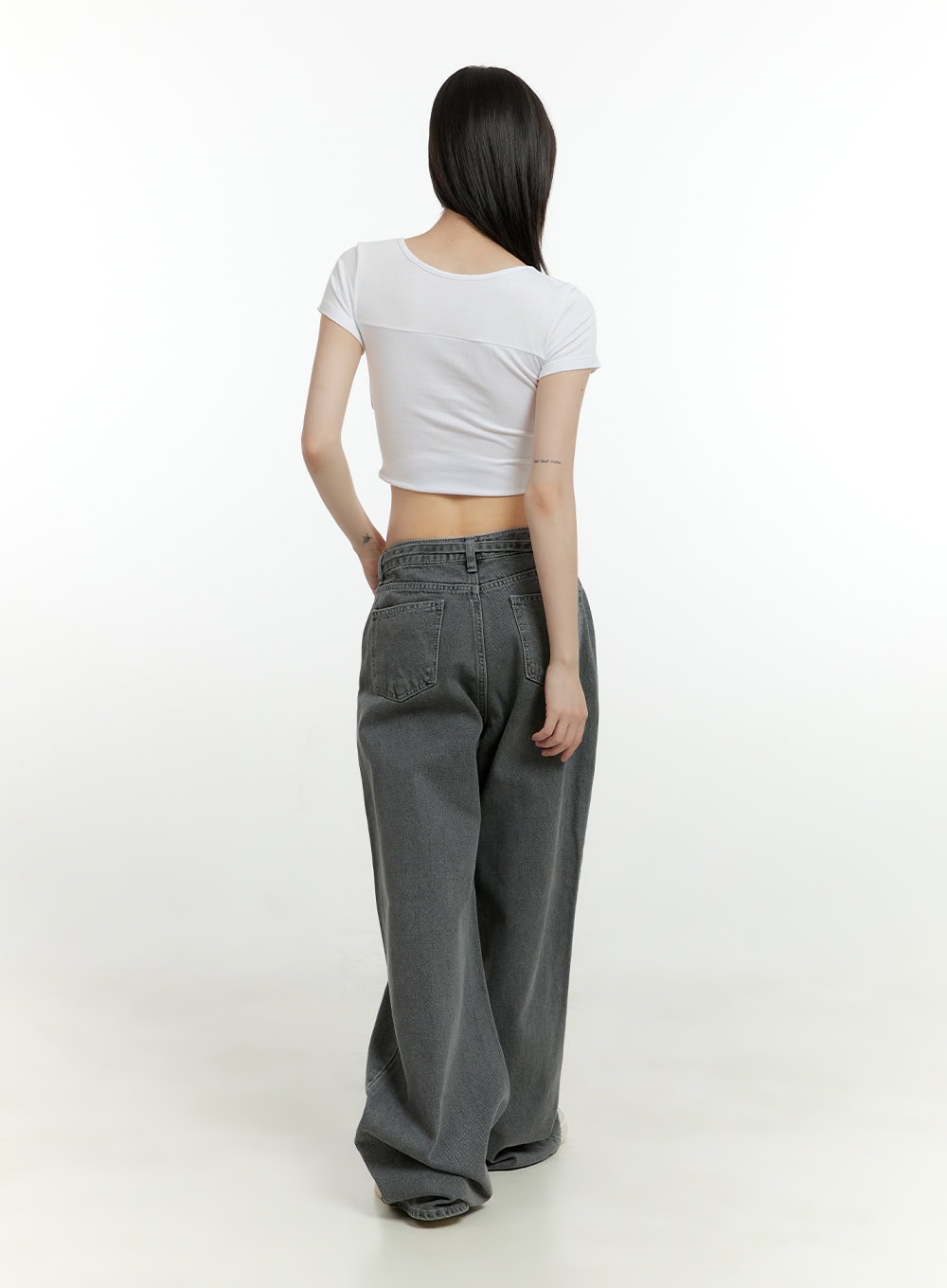 Square Neck Rayon Crop Top CG402