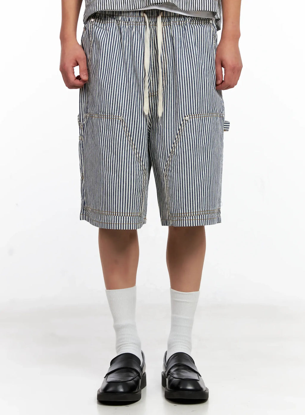 Men's Striped Bermuda Shorts IG511