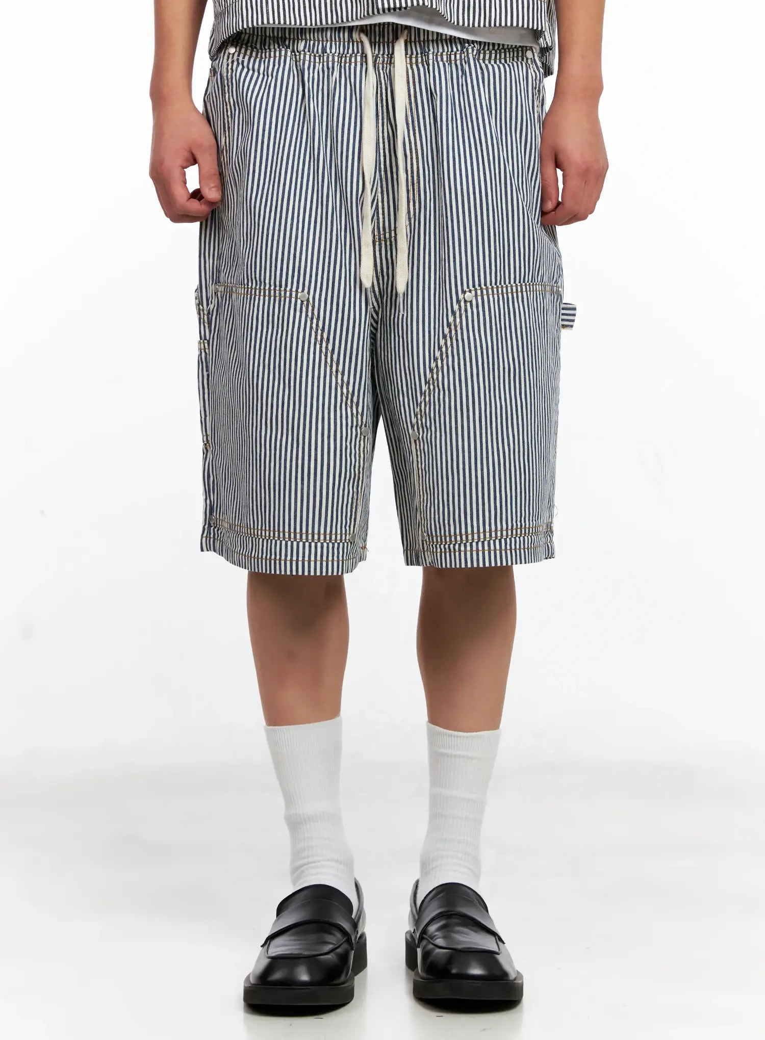 Men's Striped Bermuda Shorts IG511
