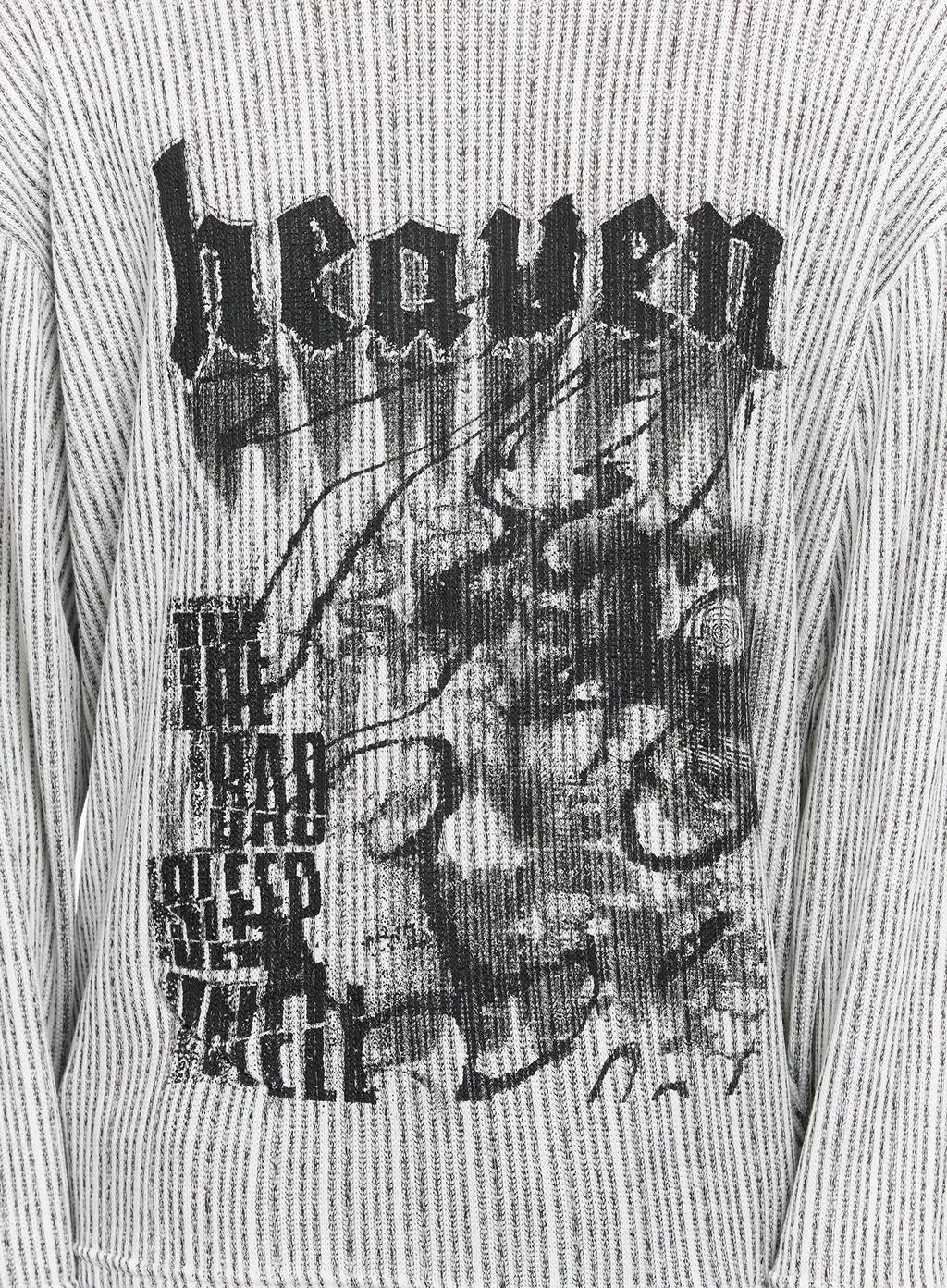 Men's Striped Graphic Knit Long Sleeve IO517