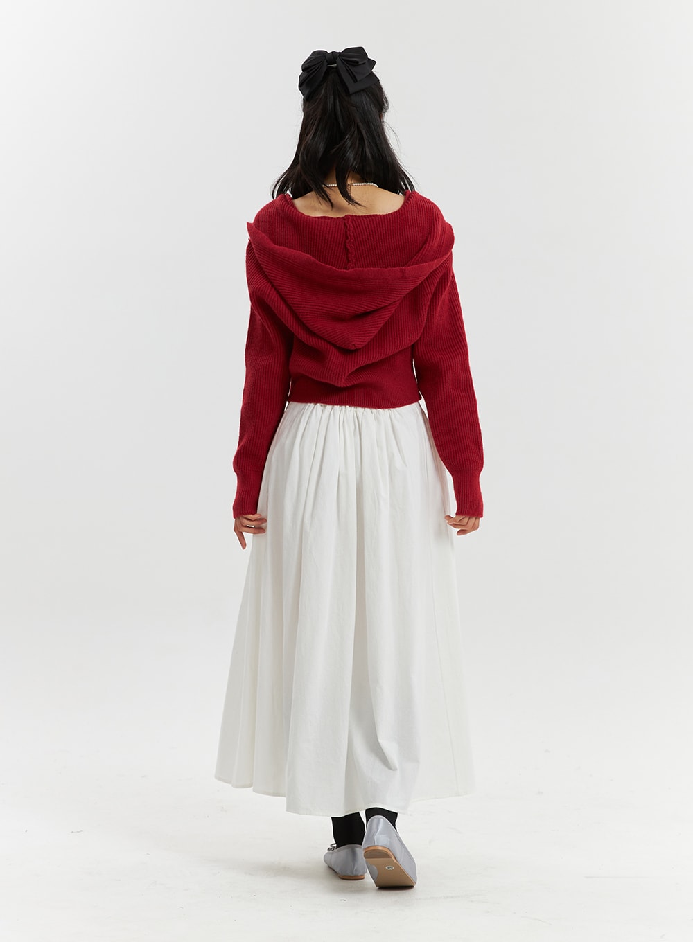 Long Sleeve Solid Zipper Pocket Knit Hoodie OD320