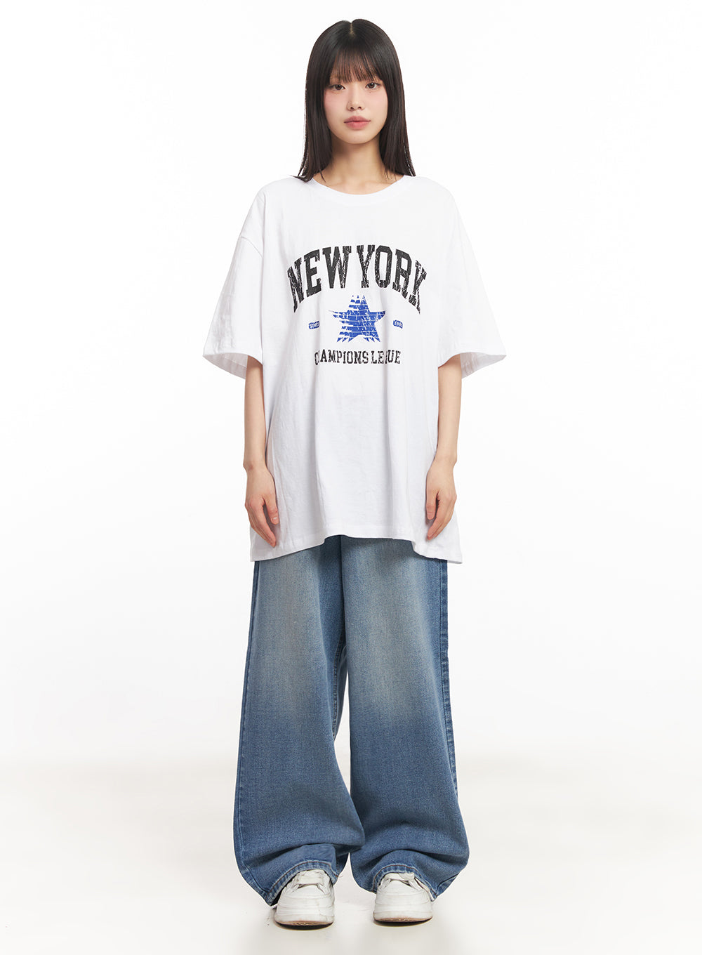 NY Graphic Oversize T-Shirt IY502