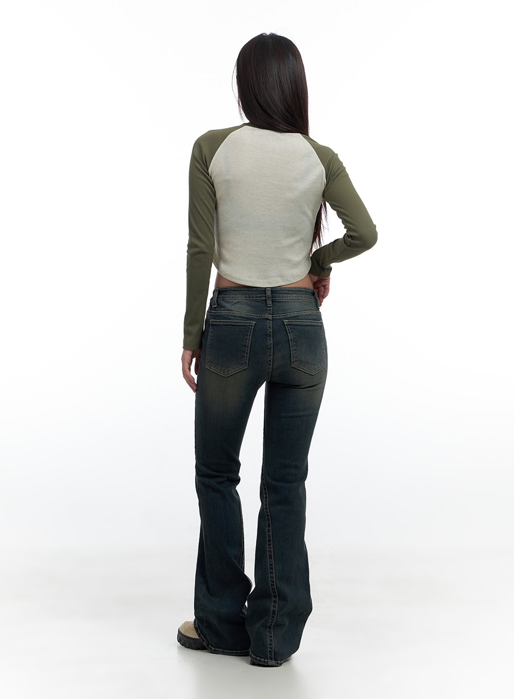 Aspen SlimFit Washed Bootcut Denim Jeans CS424