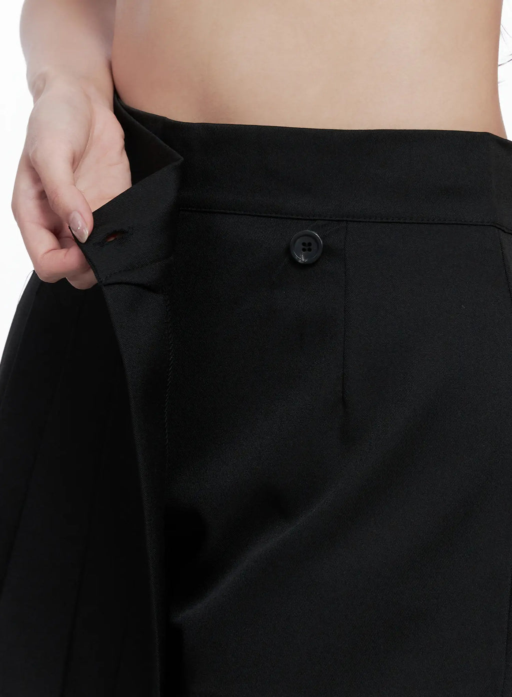 Pleated Wrap Mini Skort CS523