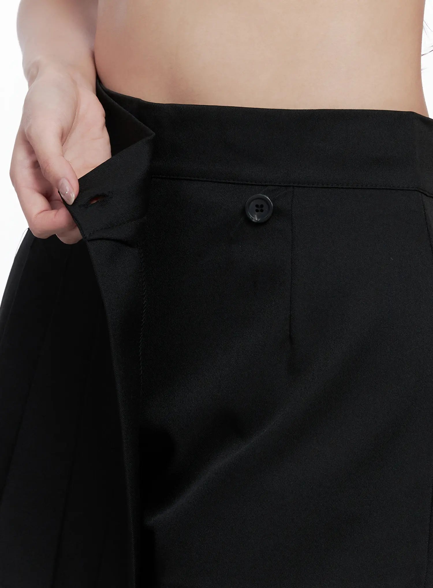 Pleated Wrap Mini Skort CS523