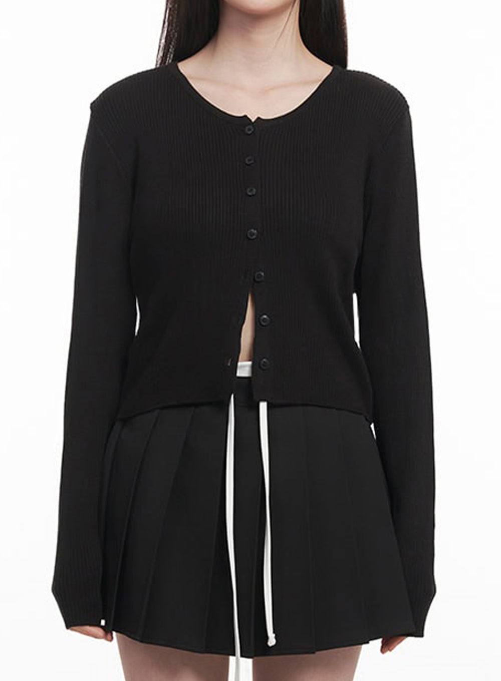 Knit Buttoned Cardigan IY513