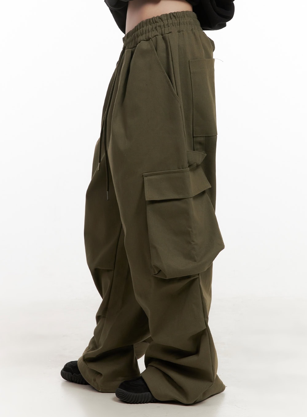 Unisex Oversized Cotton Cargo Pants CJ506