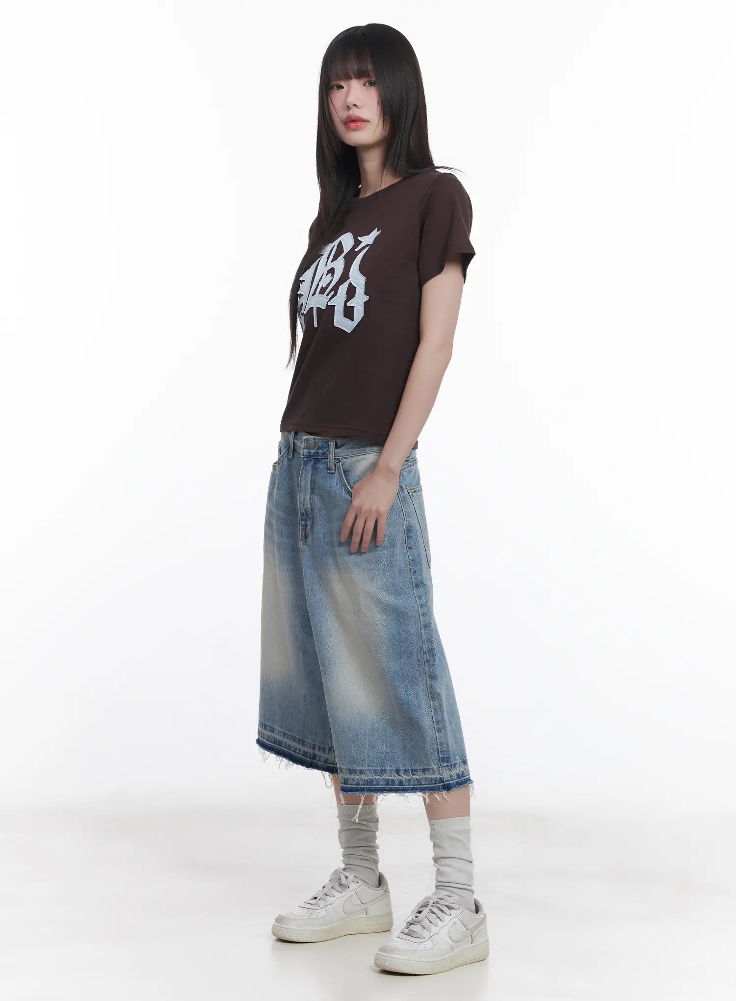 Light Wash Vintage Jorts CU519