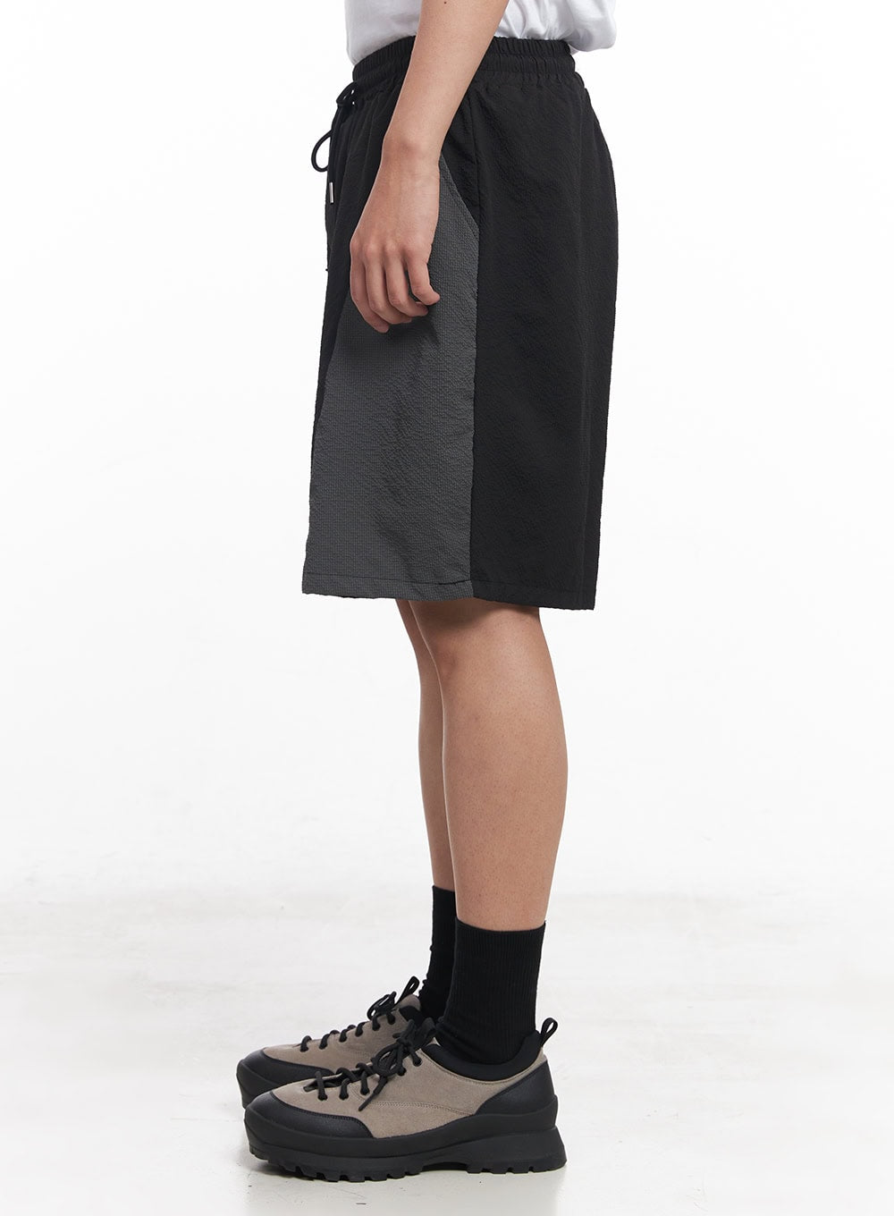 Men's Two-Tone Wide-Leg Shorts IY520