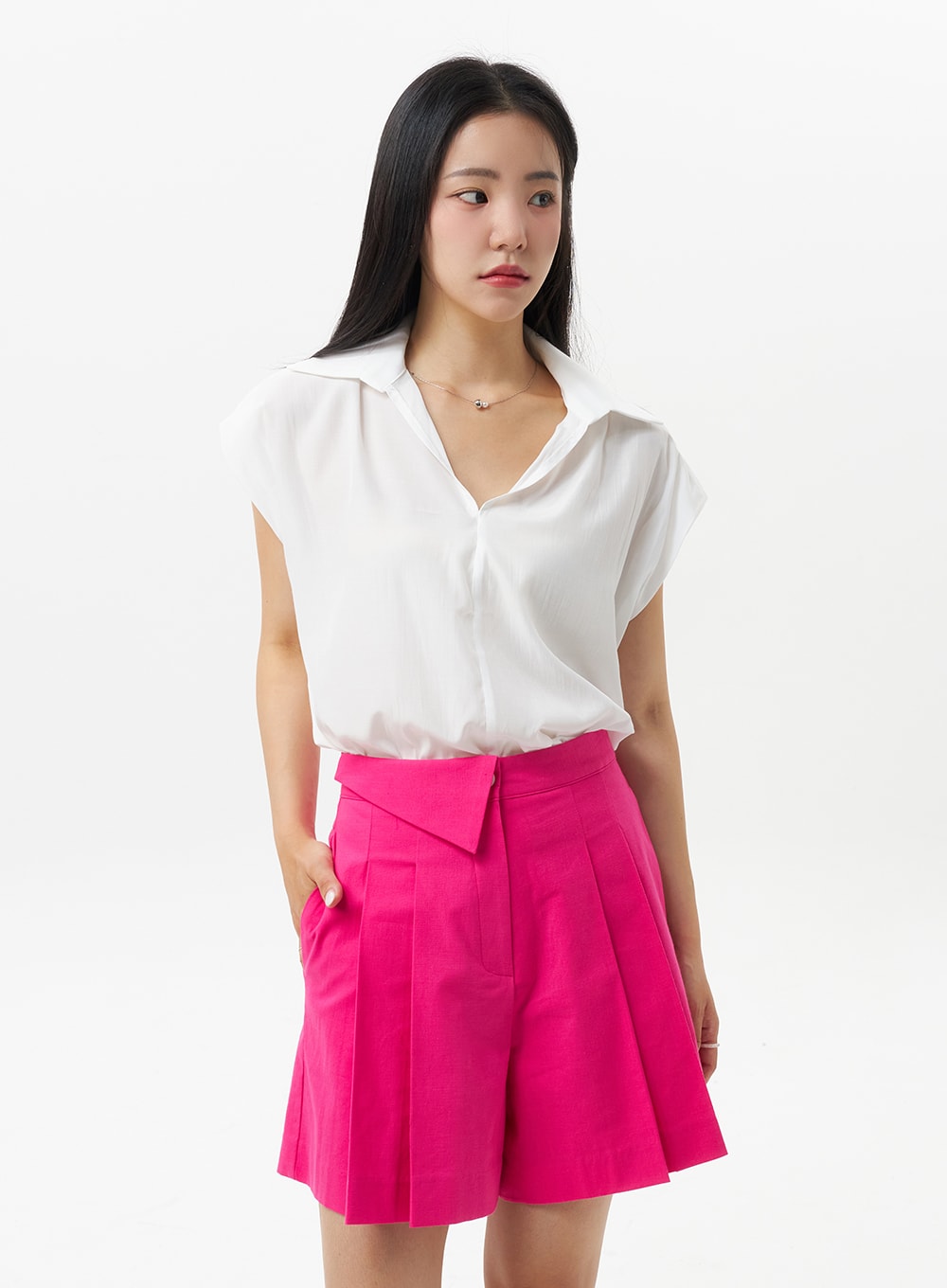 Drop Shoulder Blouse OU323