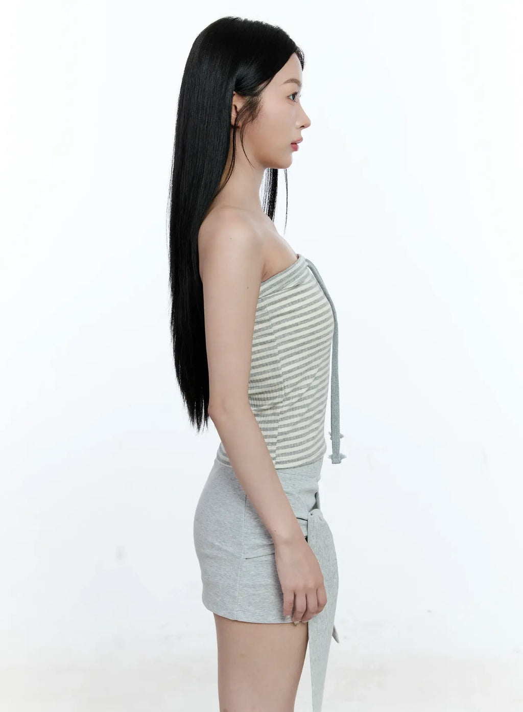 Striped Ribbed Tube Top CG511