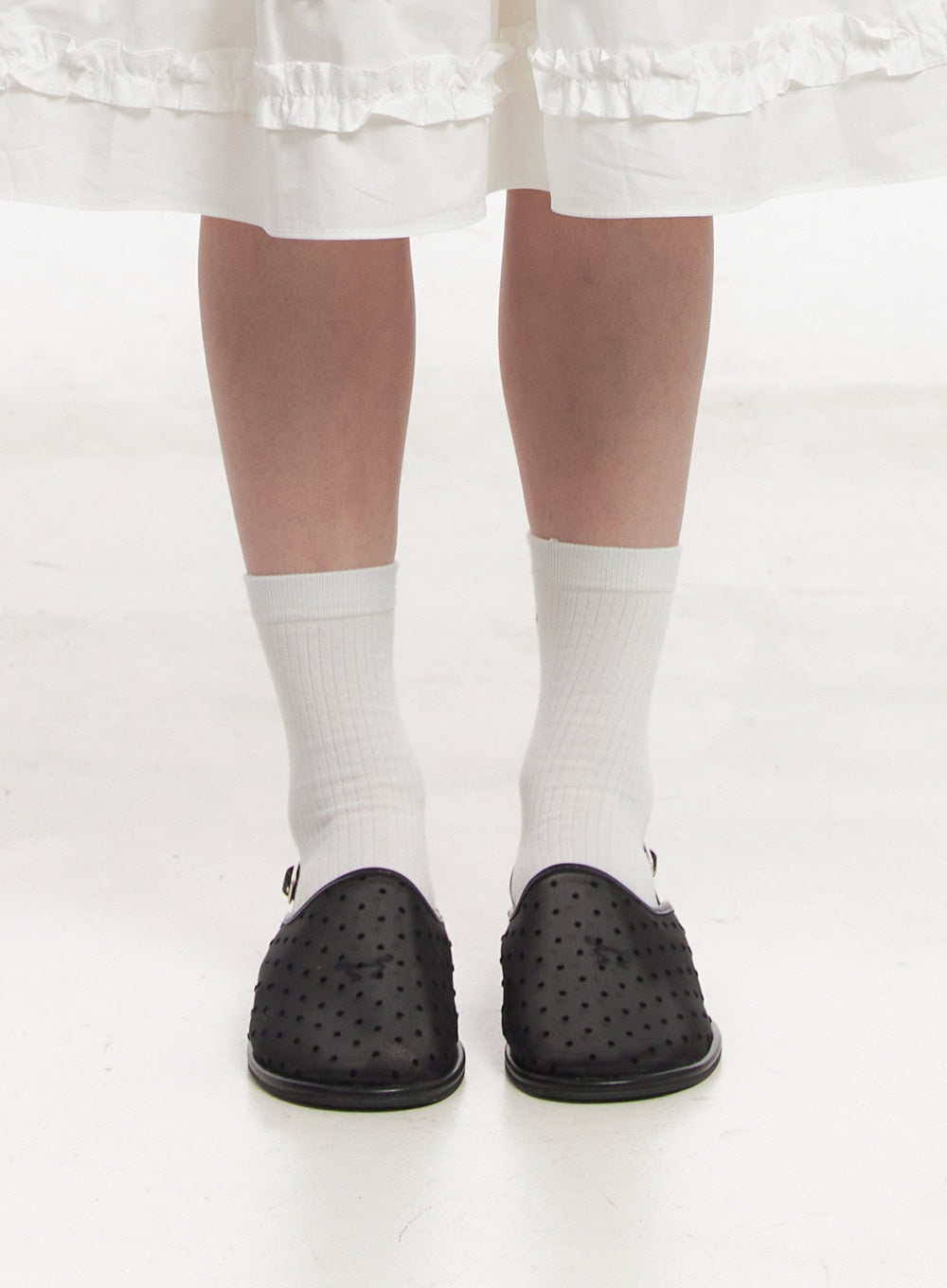 See-Through Polkadot Sandals IY509