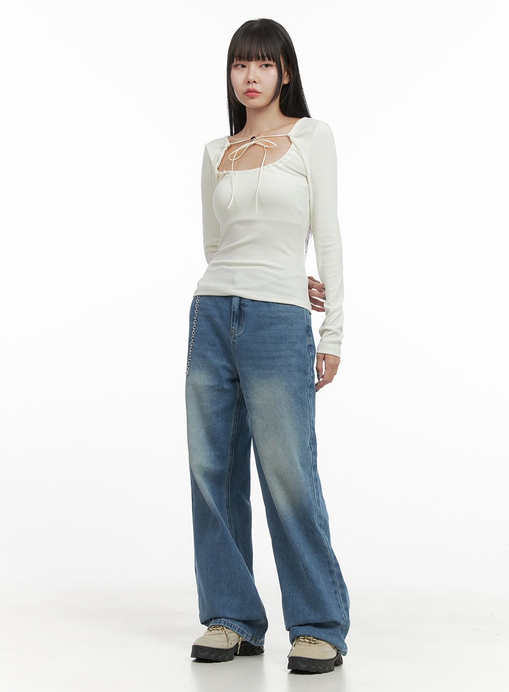 Paige Wide Fit Denim Jeans OO401
