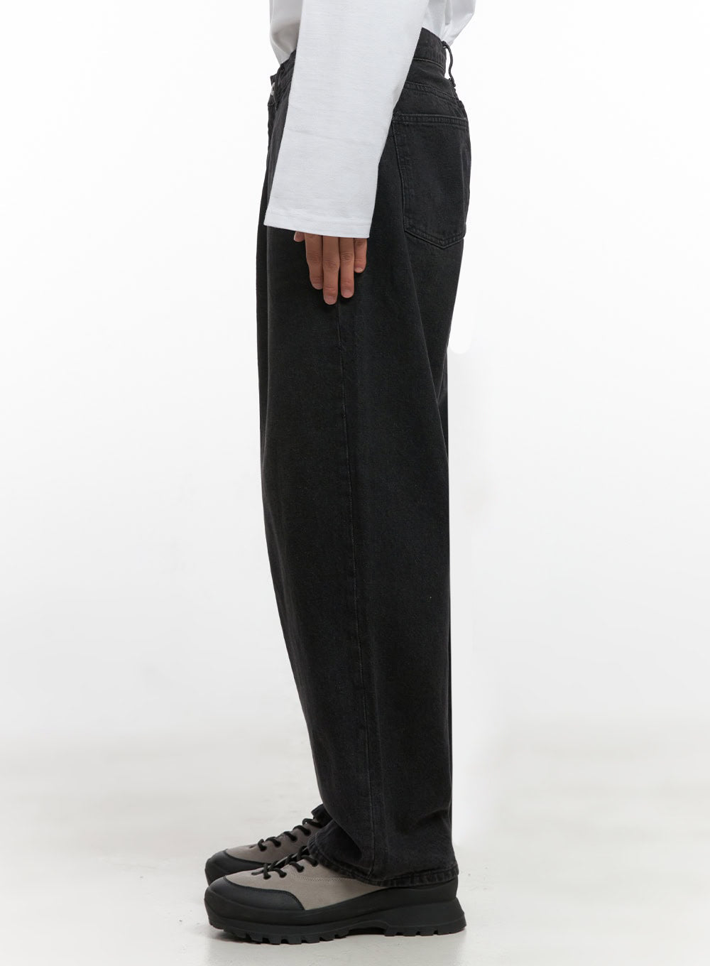 Men's Pintuck Washed Denim Jeans ID406