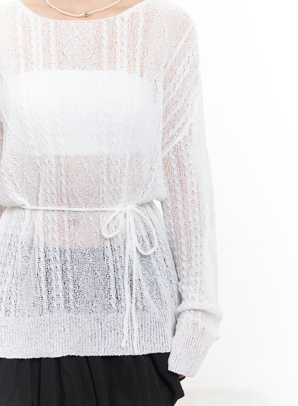 Sheer Oversized Sweater CY519