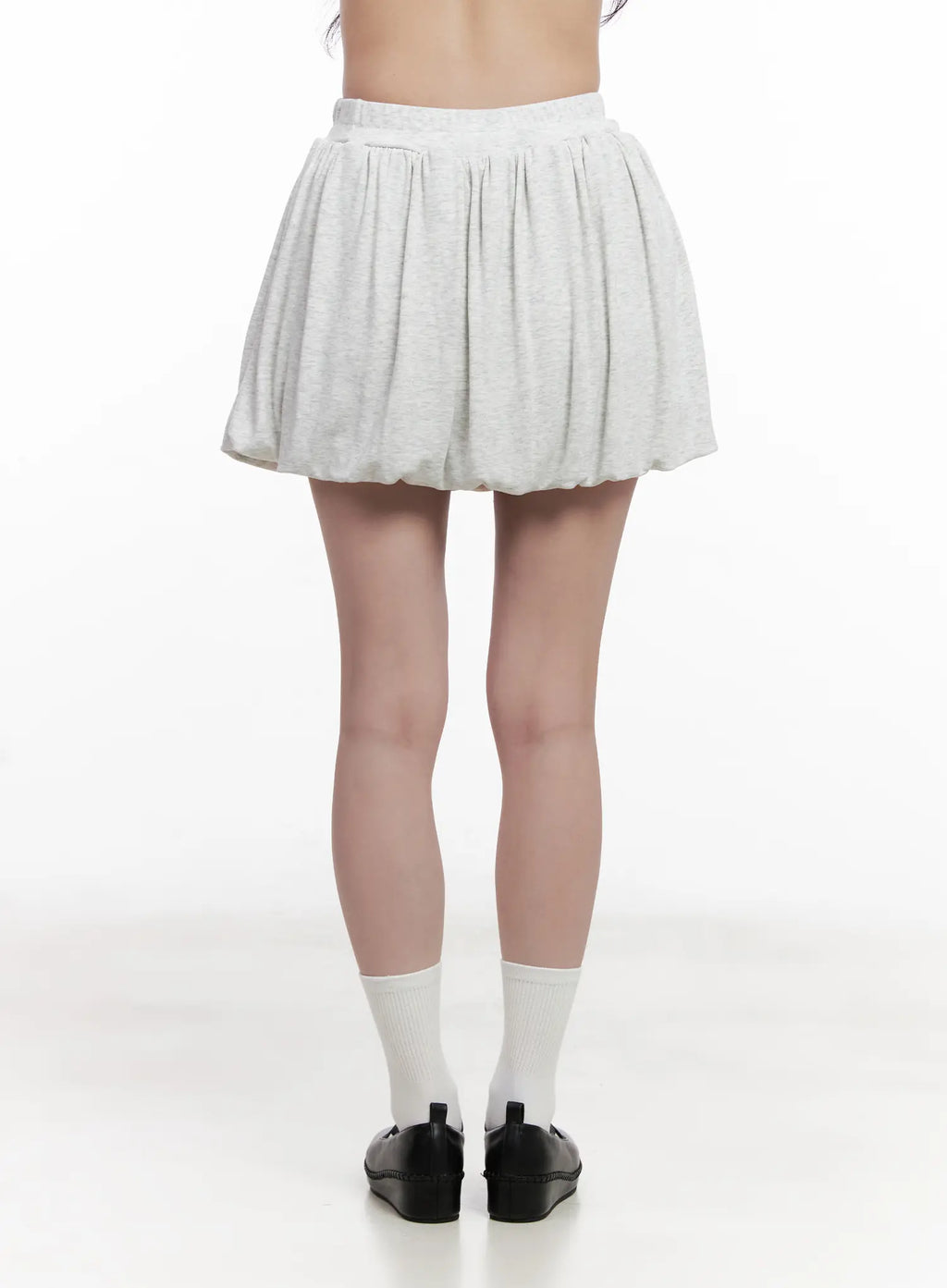 Comfy Gray Pleated Skirt CL516