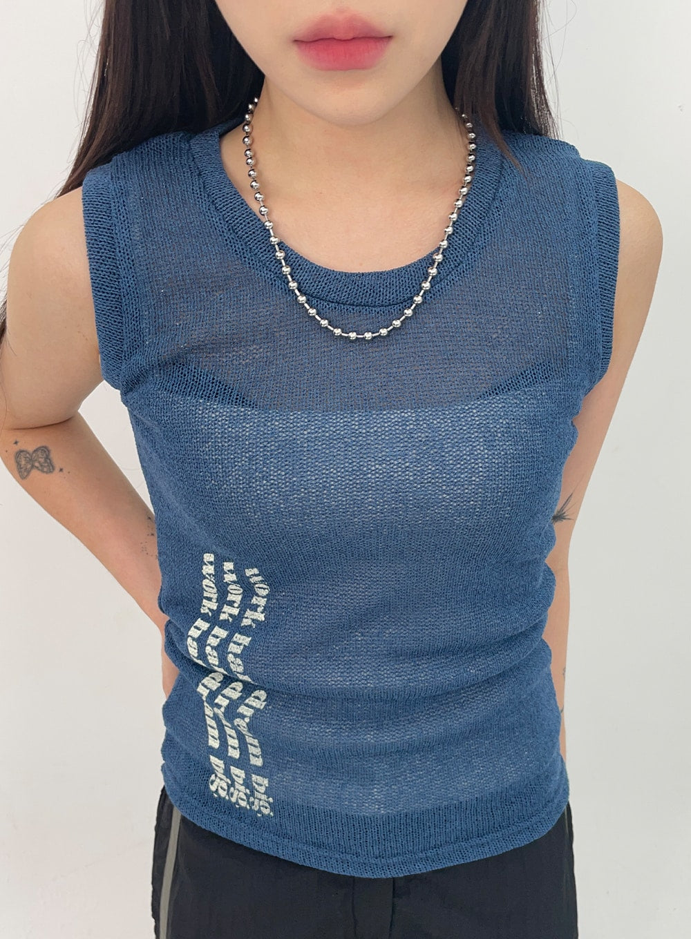 Round Beads Chain Necklace CL331