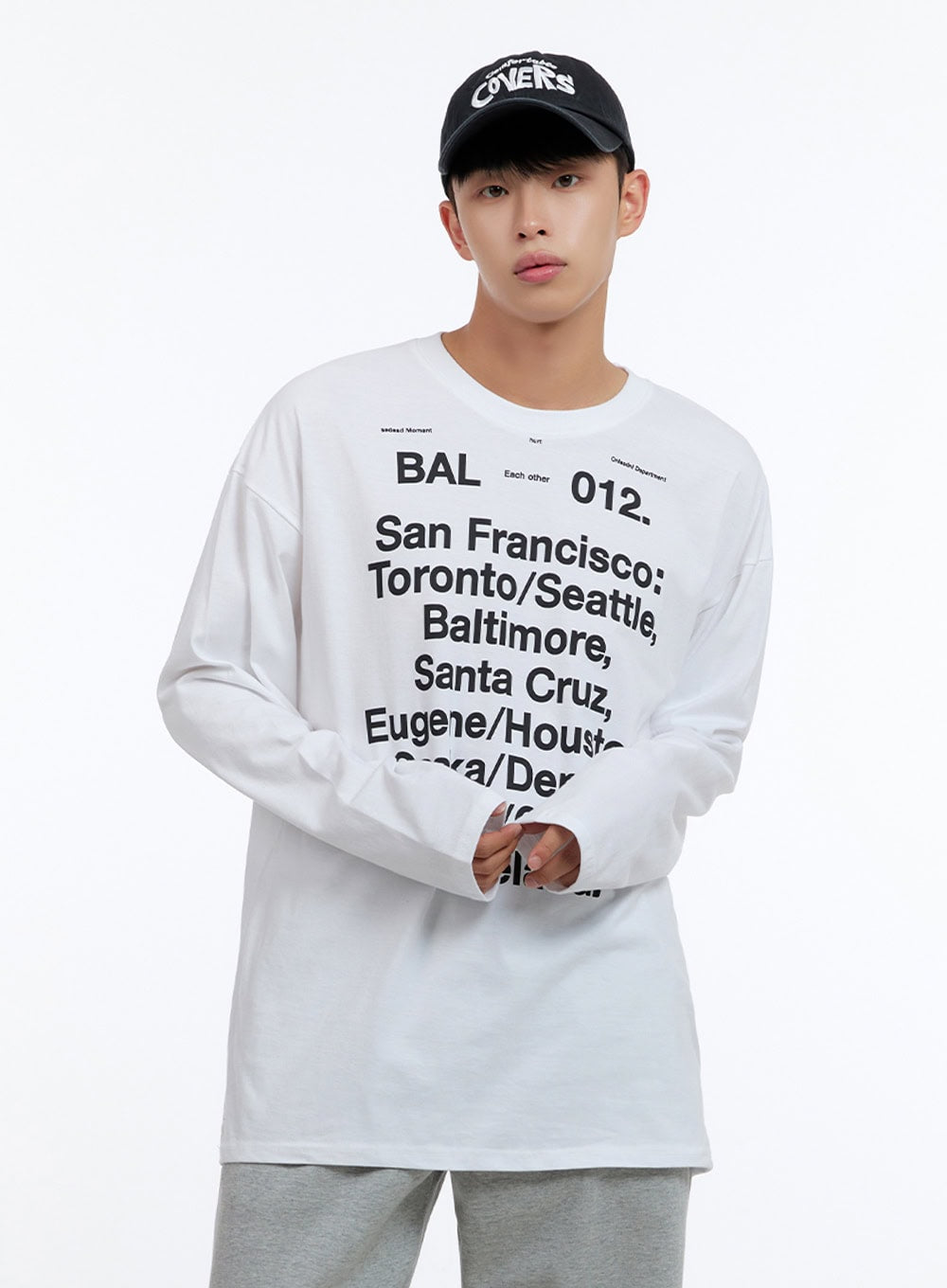 Men's Cotton Lettering Oversize T-Shirt IS413