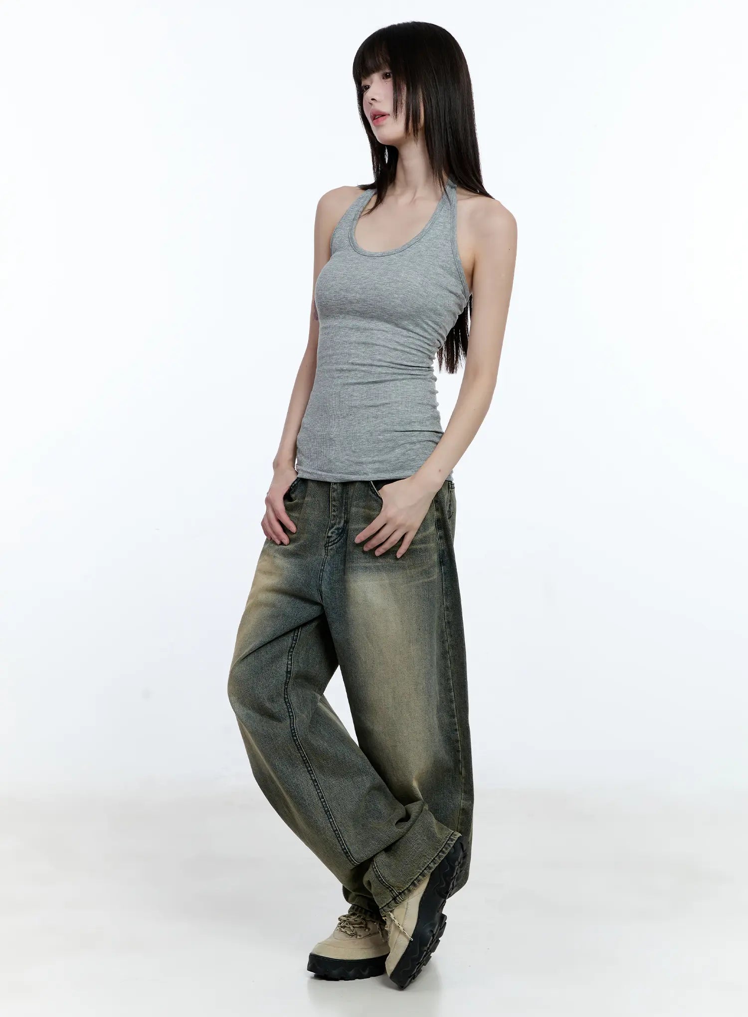 Basic Halter Neck Tank Top CG507
