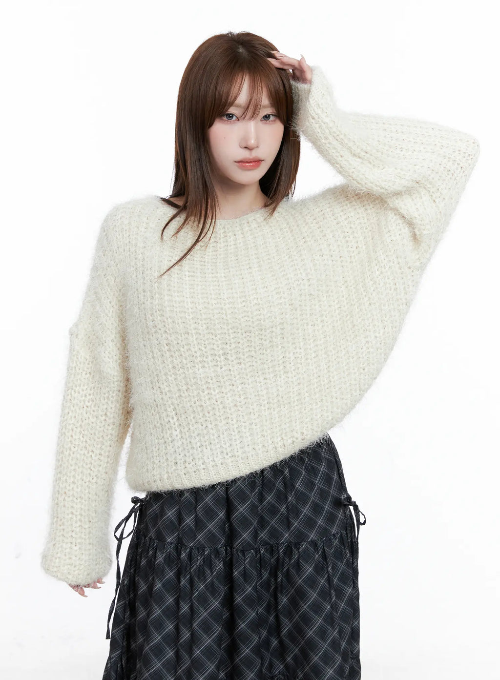 Fluffy Boatneck Sweater CG529