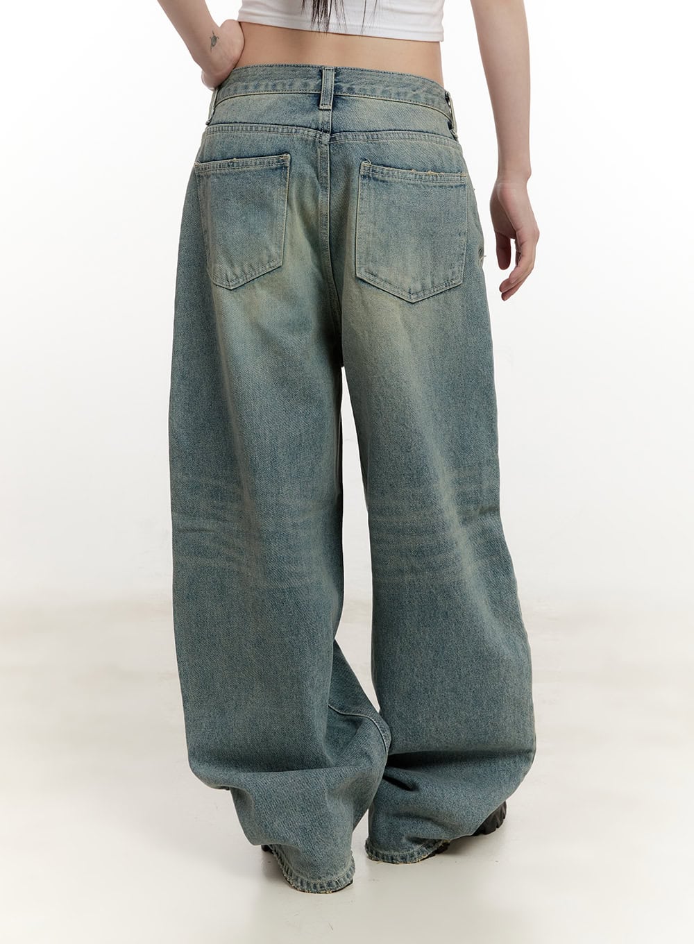 Galinda Washed Baggy Jeans CM513