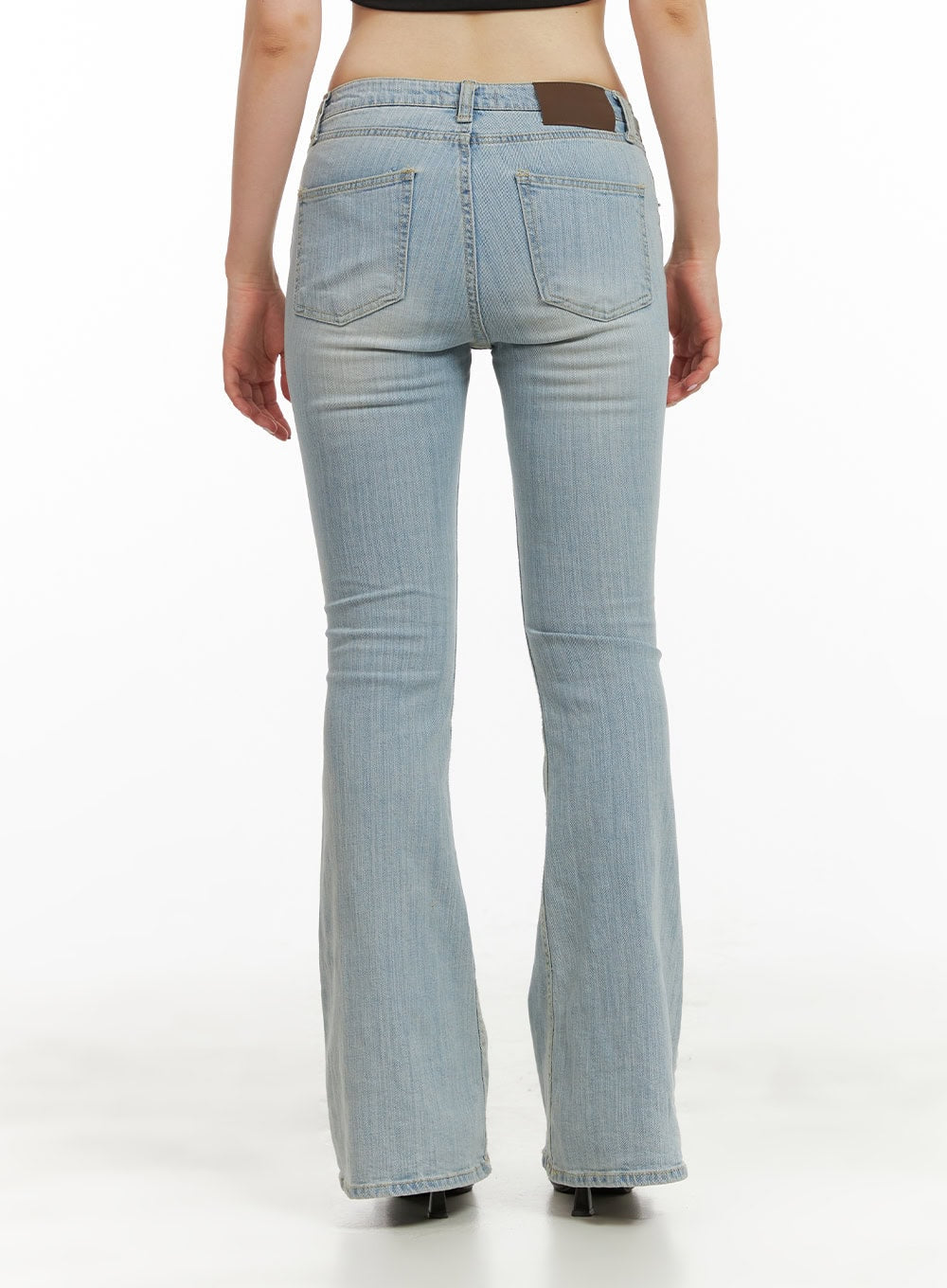 Low Waist Slim Fit Bootcut Jeans CU424