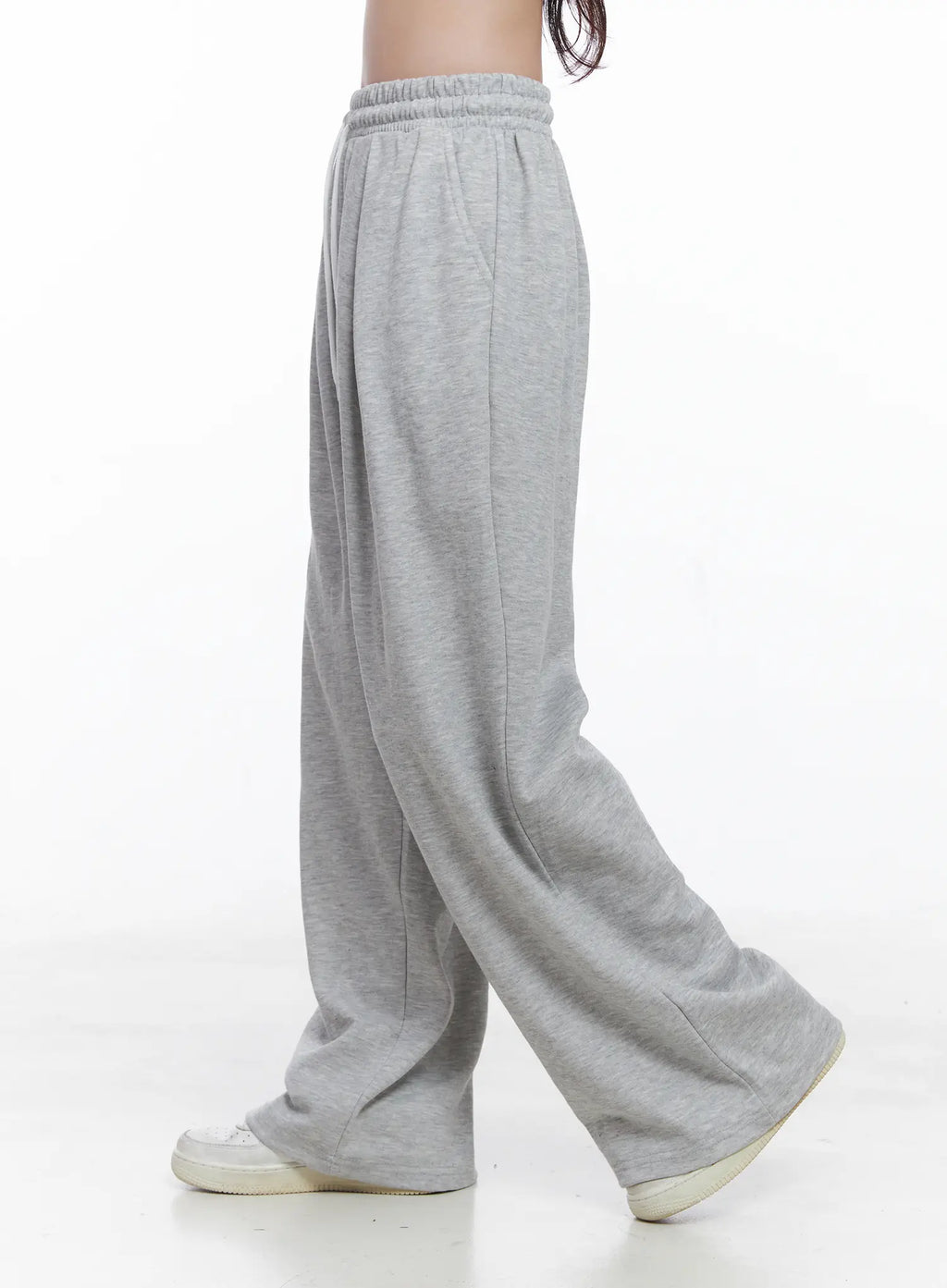 Pintuck Wide-Leg Sweatpants CS519