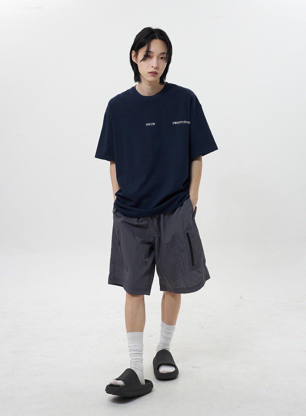 Nylon Bermuda Pants Unisex CY322