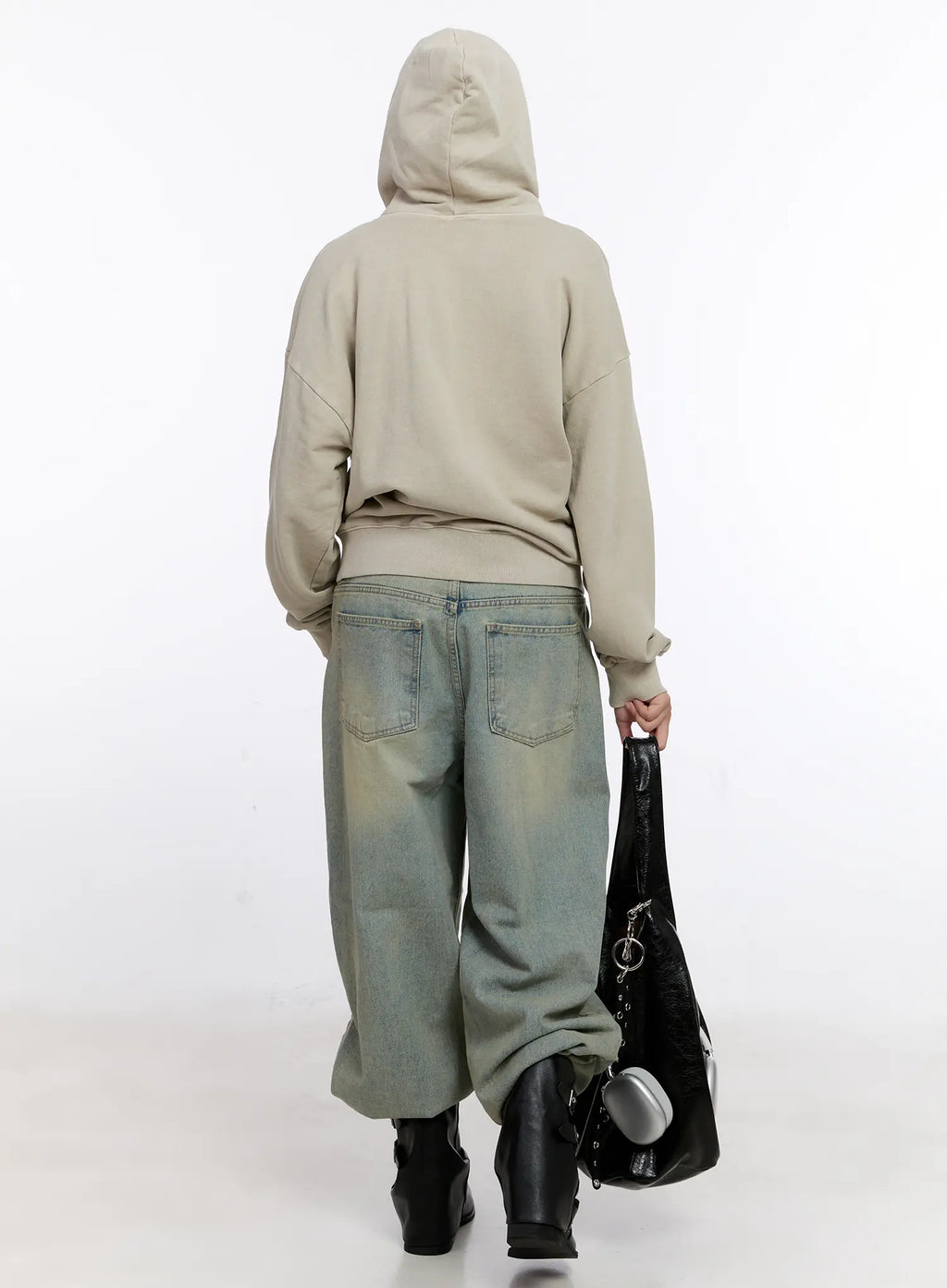 Oversized Cotton Zip-Up Hoodie CS524