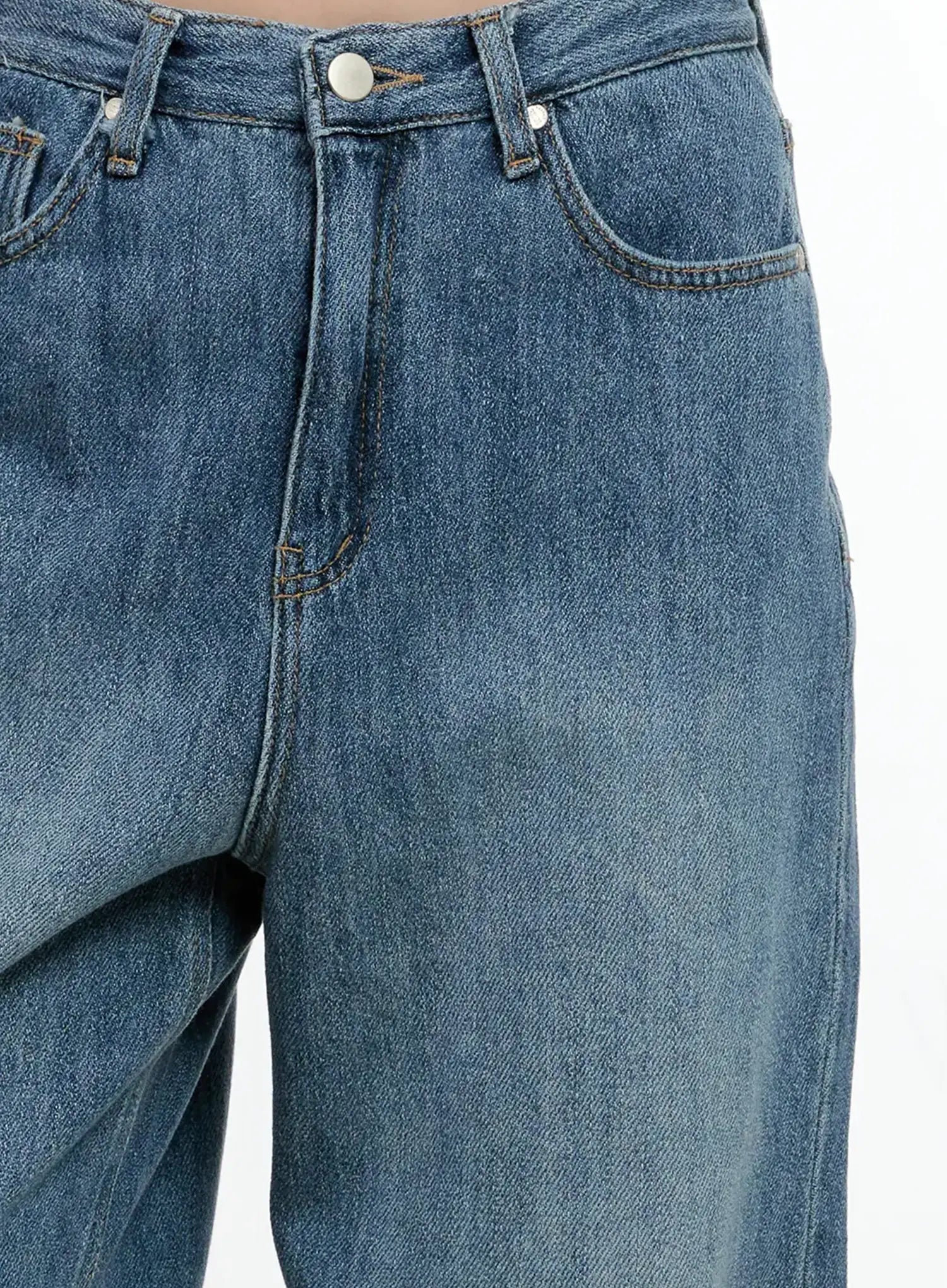 Doyeon Washed Wide-Leg Denim Jeans CG501