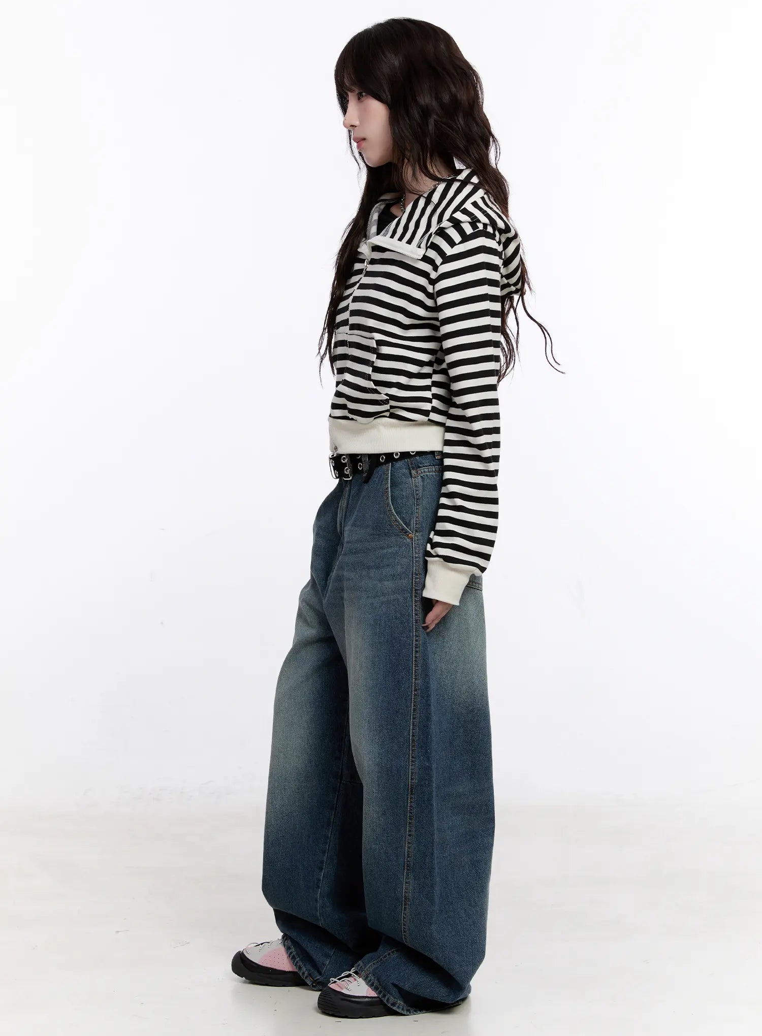 Mylah Washed Wide-Leg Jeans CO501