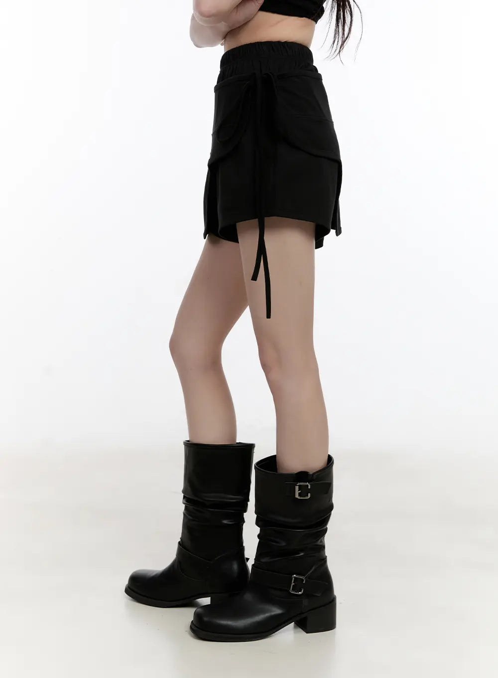 Ribbon-Tie Wrap Skort CL504