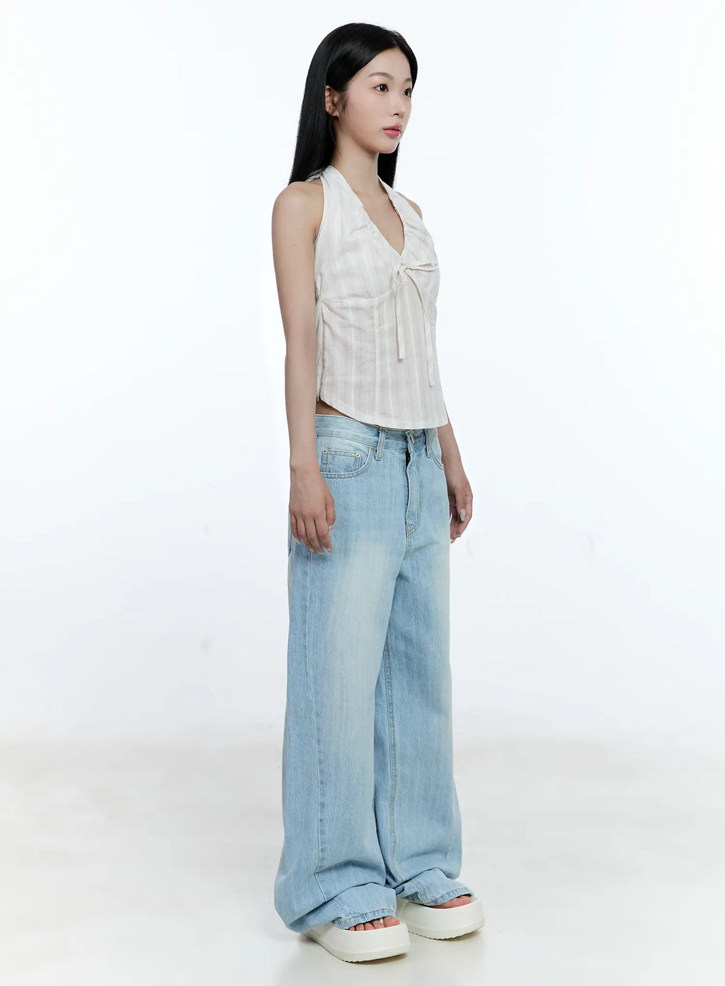 Ryan Wide-Leg Denim Jeans CG512